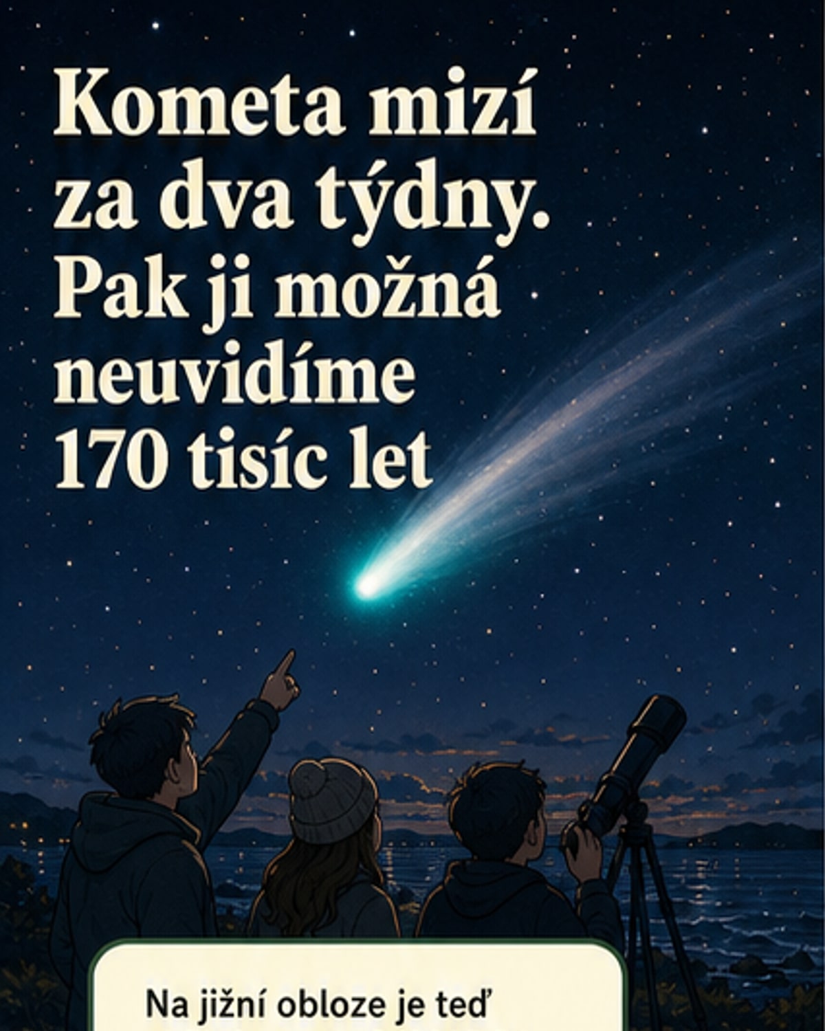 Vzácná kometa zmizí na 170 tisíc let