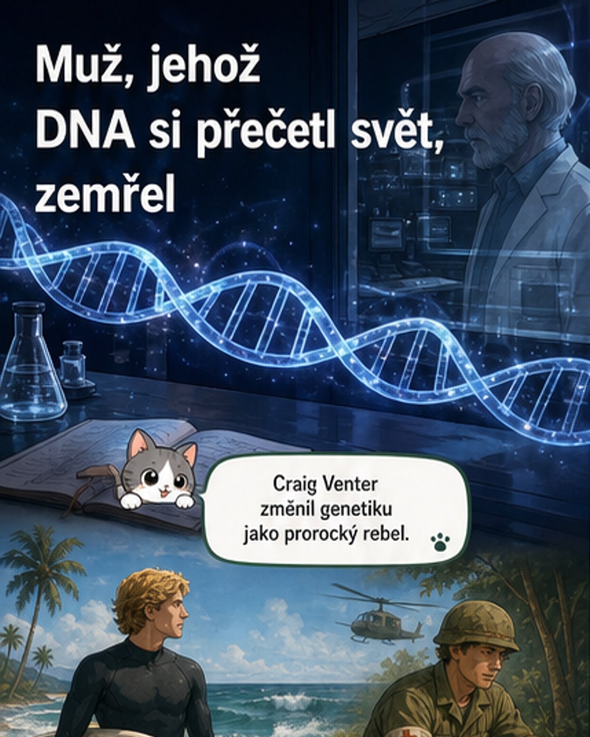 Zemřel první člověk s plně známým genomem