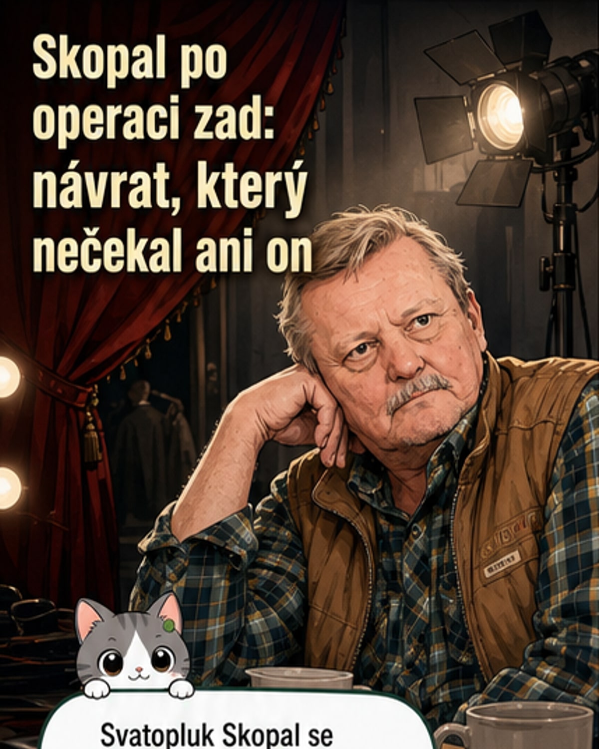 Skopal po operaci znovu natáčí