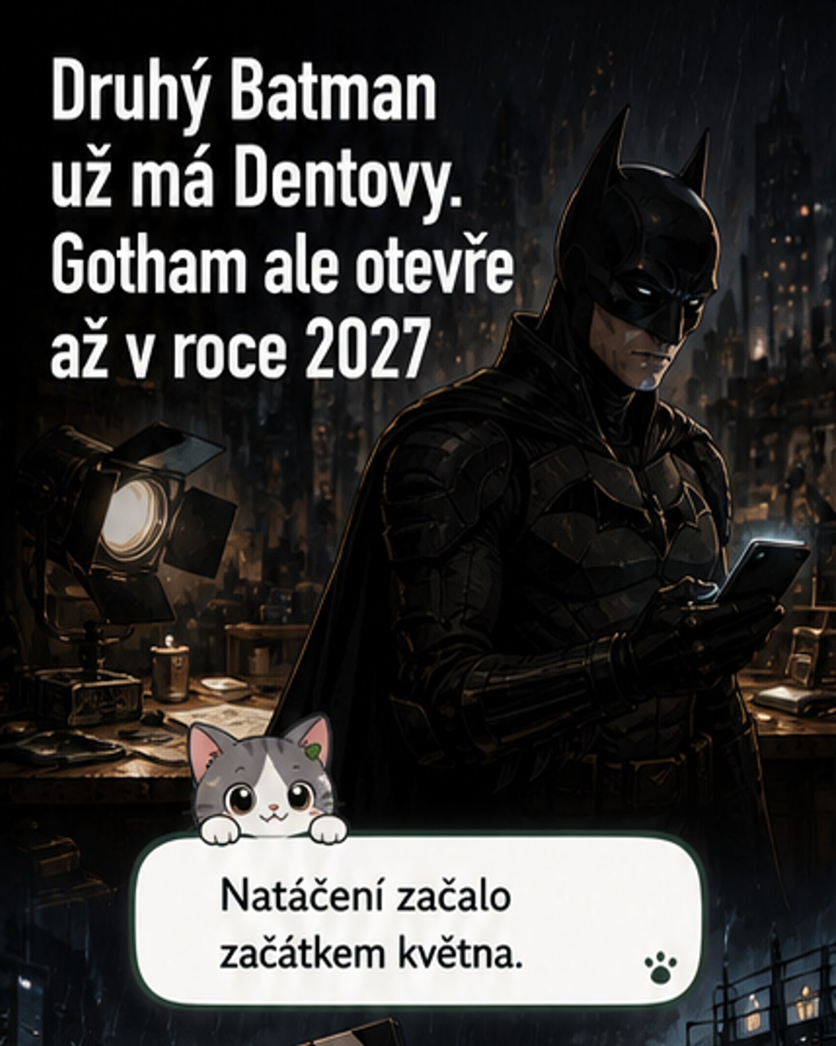 Druhý Batman odhalil kompletní obsazení