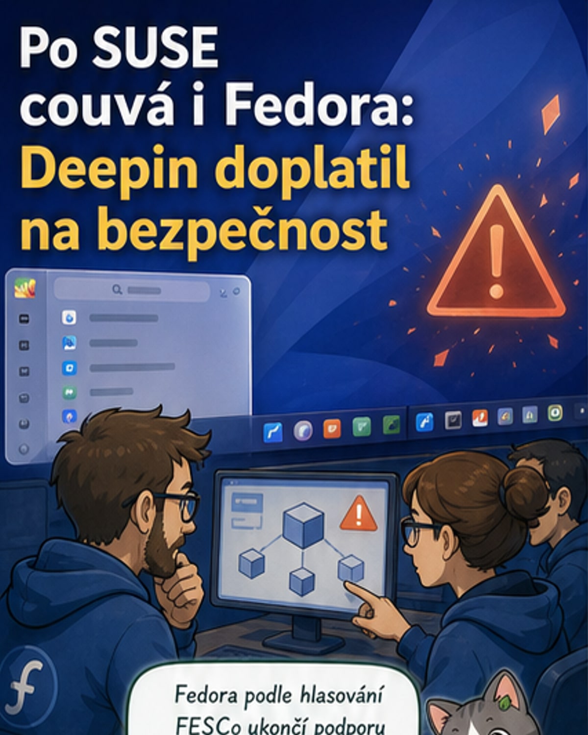 Fedora ukončí podporu Deepinu