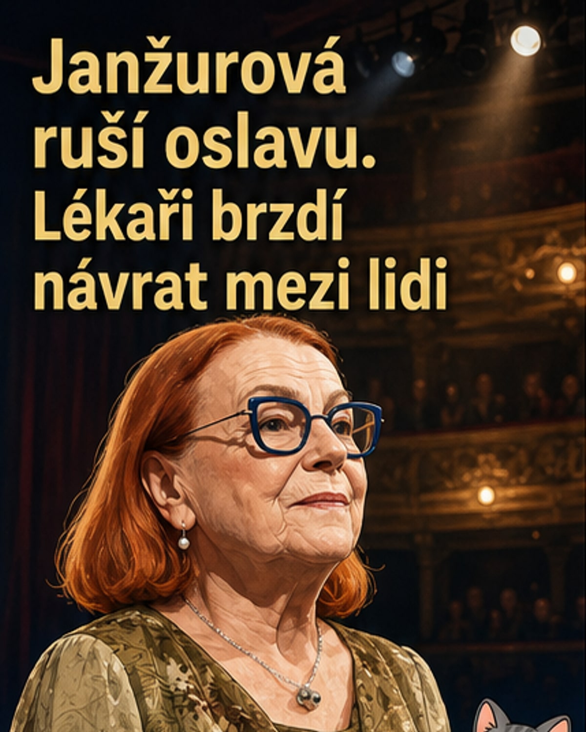Iva Janžurová zrušila oslavu kvůli zdraví