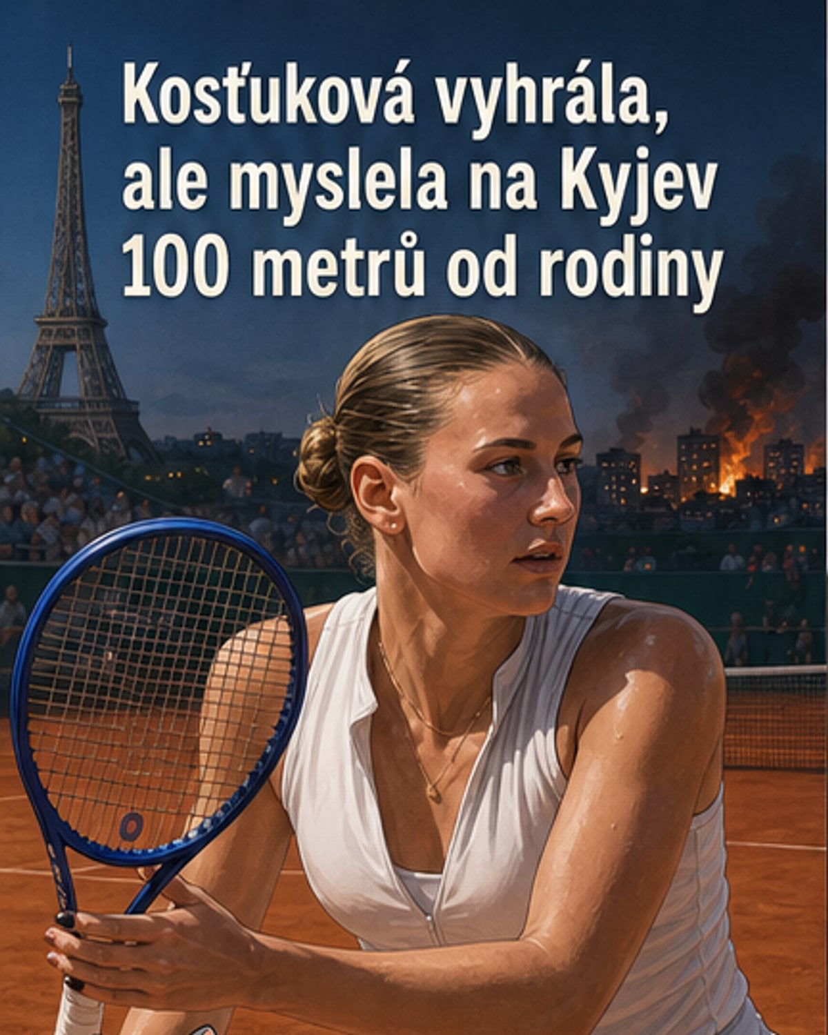 Košťuková hrála pod plameny domova