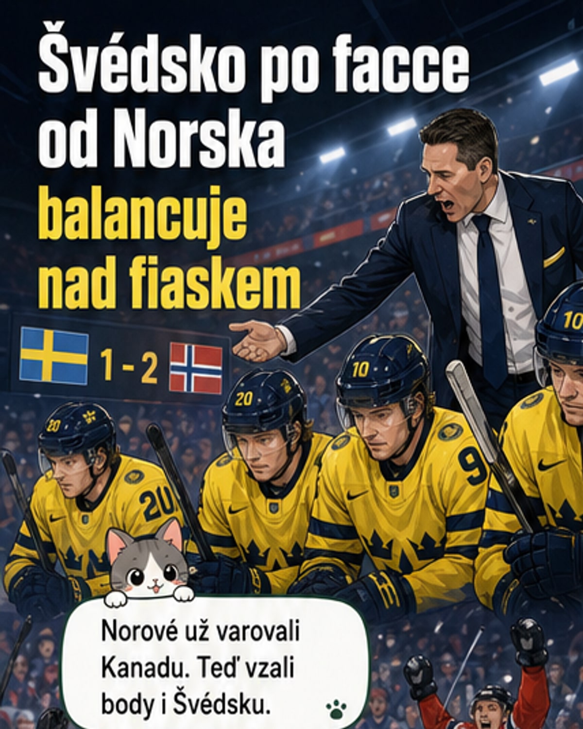Švédsko na pokraji hokejové krize