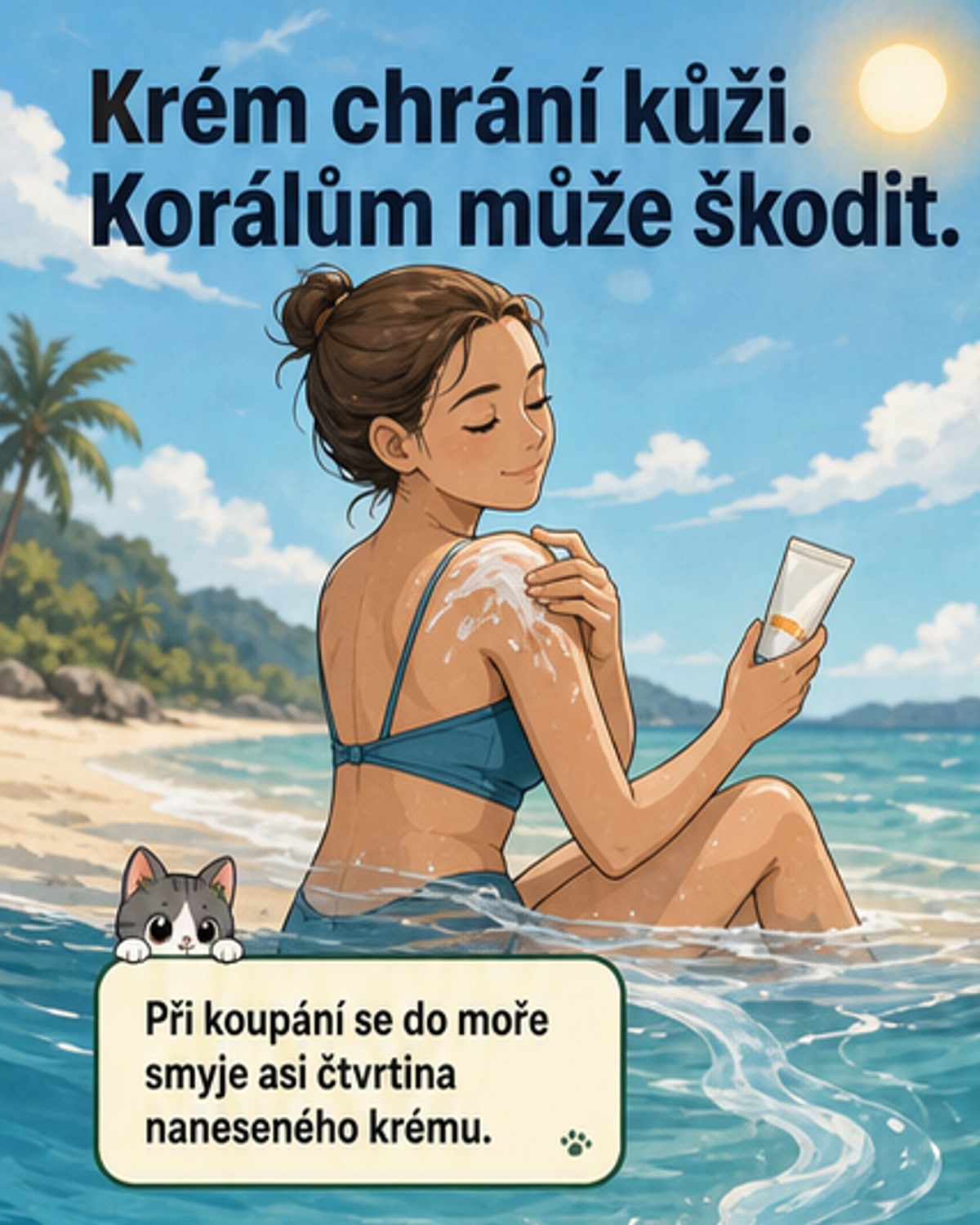 Většina opalovacích krémů škodí korálům