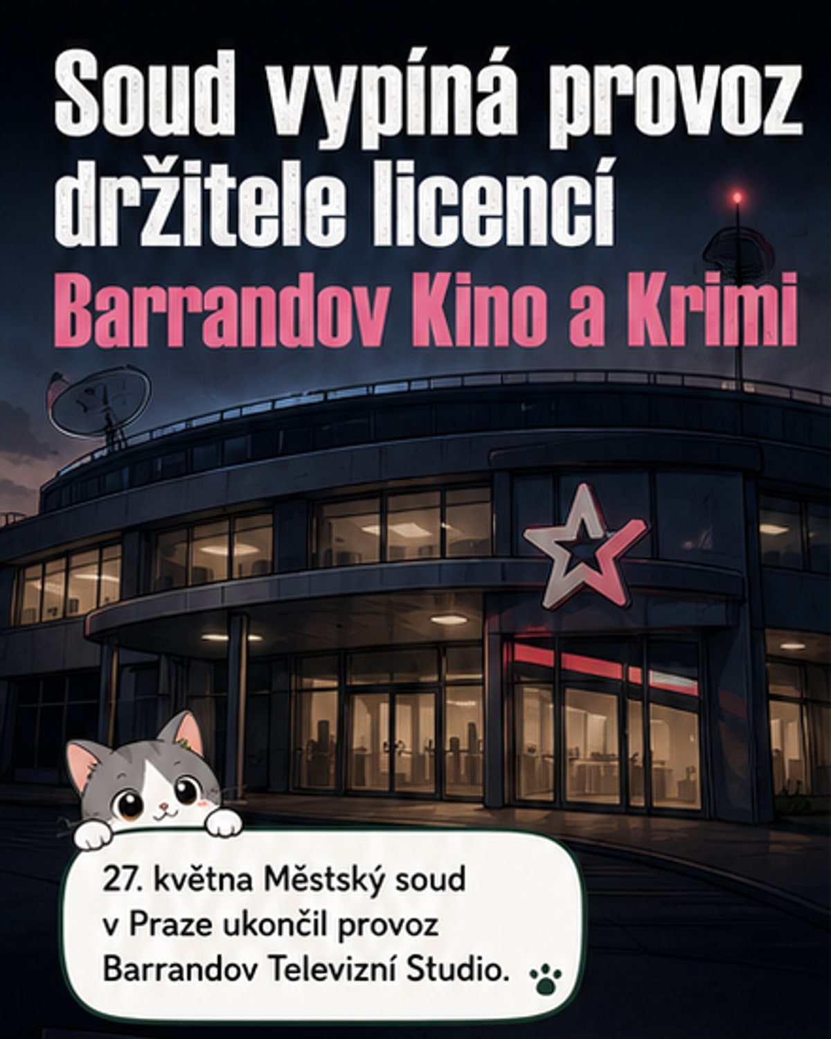 Soud ukončil provoz Barrandov Kino a Krimi
