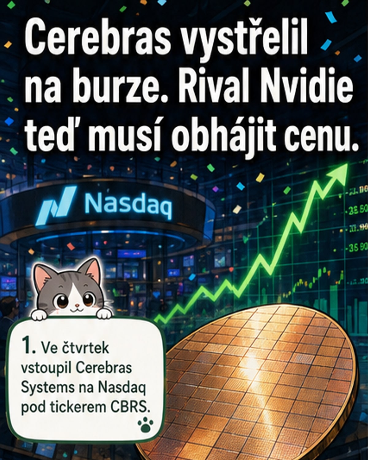 Nový rival Nvidie zdvojnásobil cenu