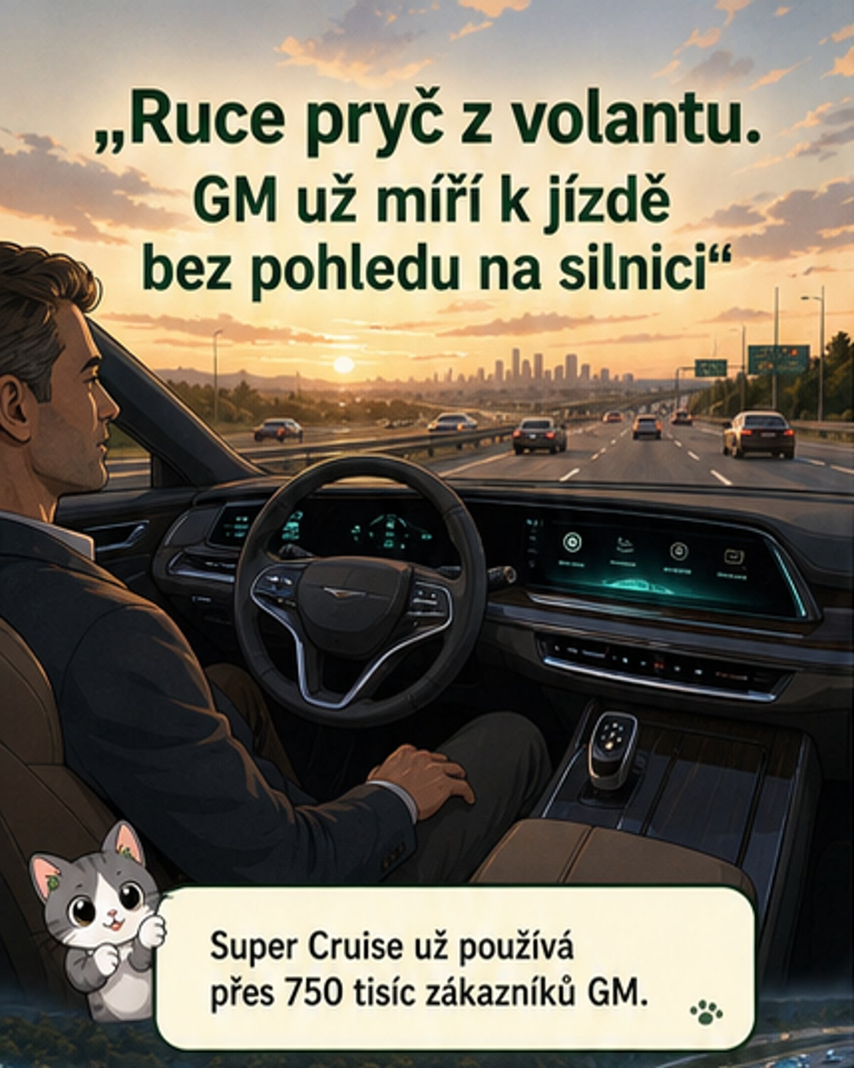 Vozidla GM ujela miliardu mil bez rukou na volantu