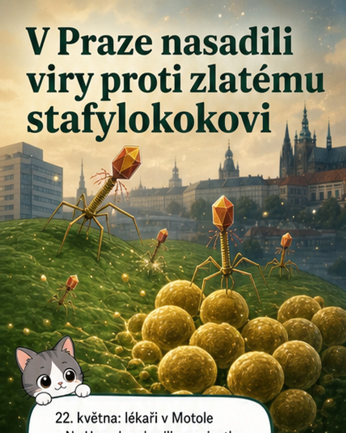 Léčba bakteriofágy pomohla pacientce v Praze