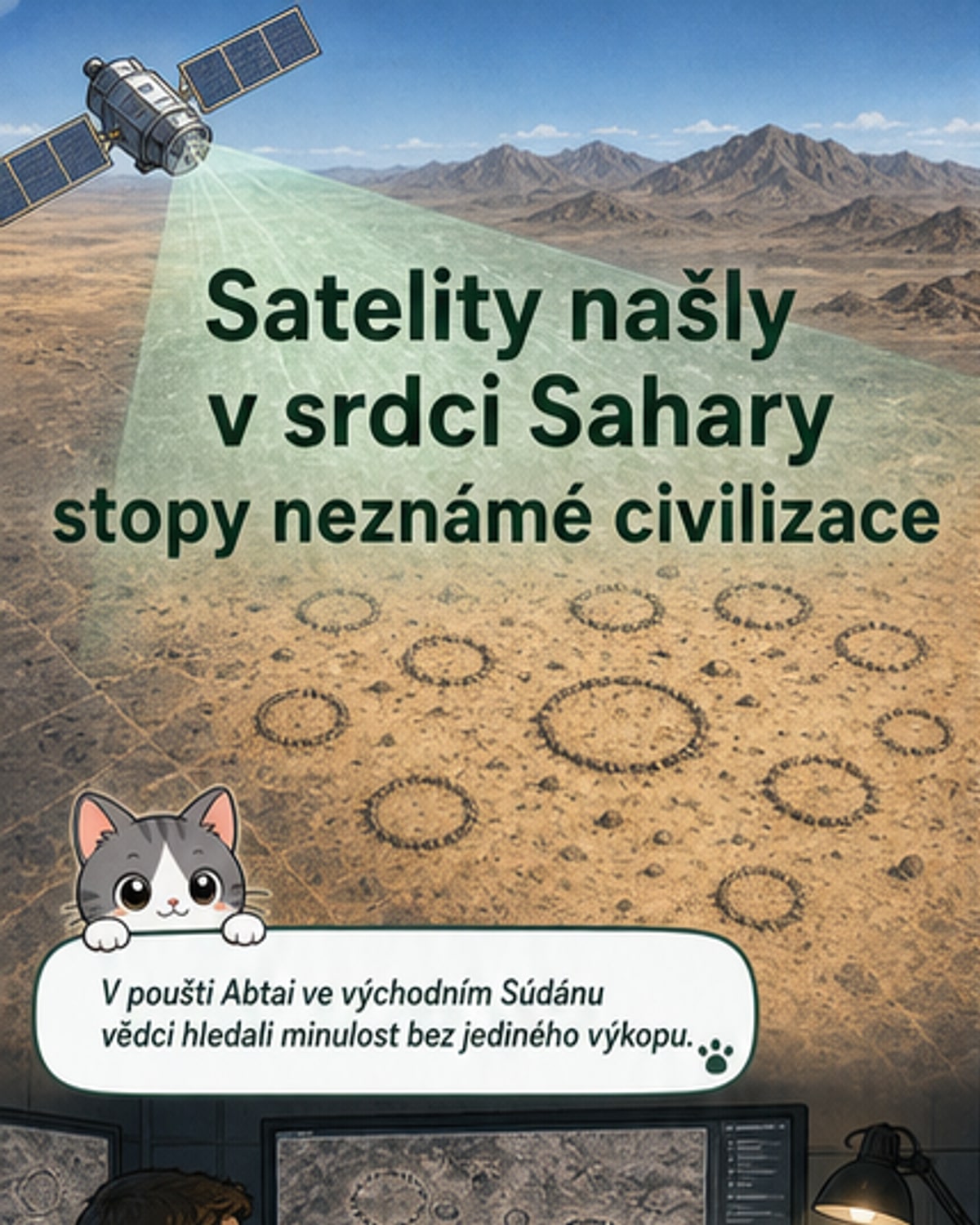 V Saharě objeveny stovky hrobových kruhů