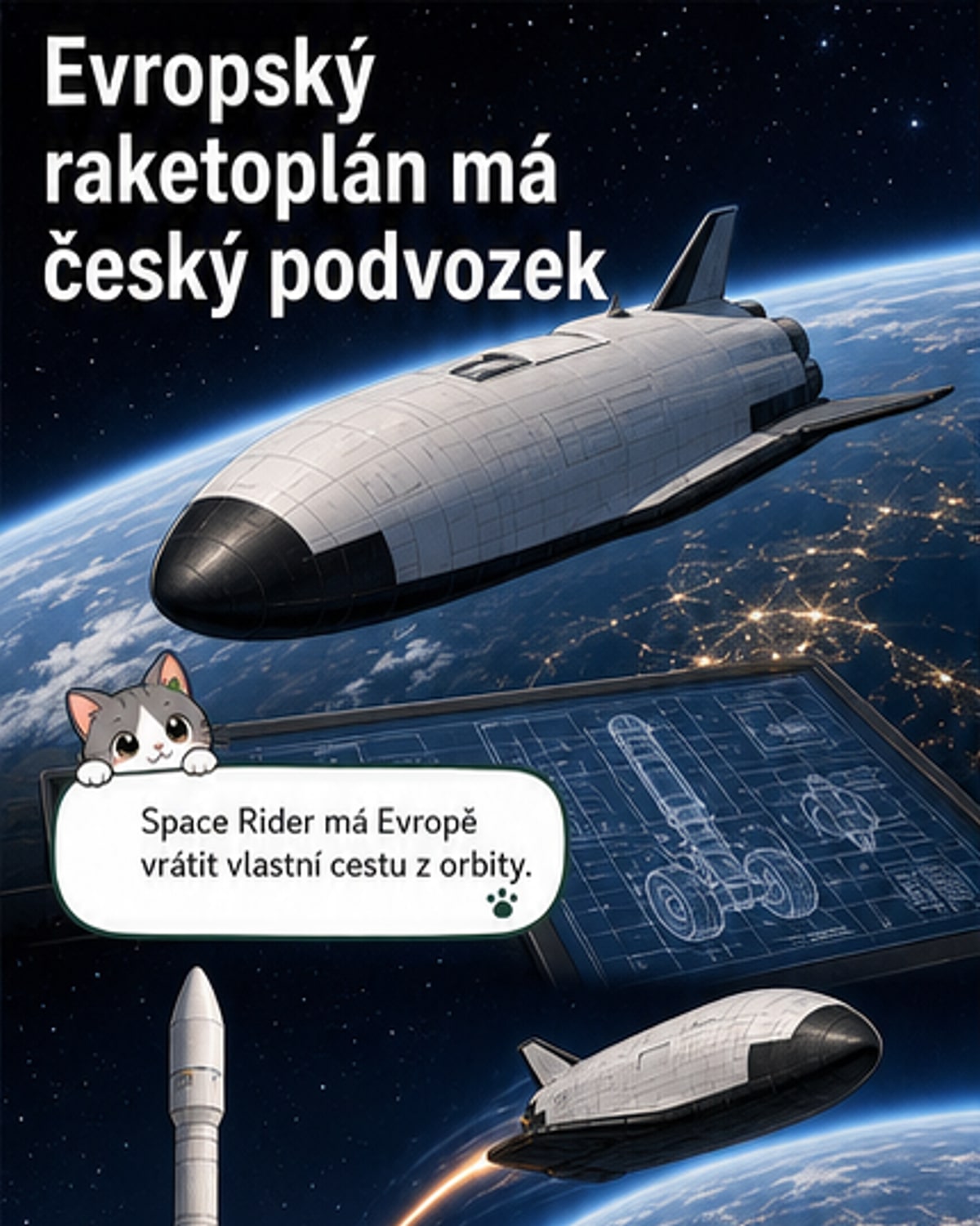 Evropa má nový raketoplán – a Češi stojí za jeho podvozkem
