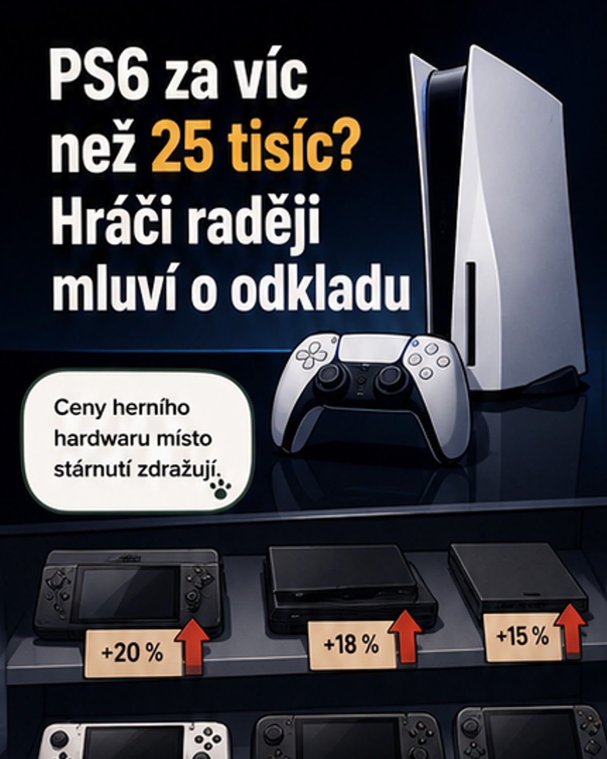 PS6 může stát přes 25 tisíc