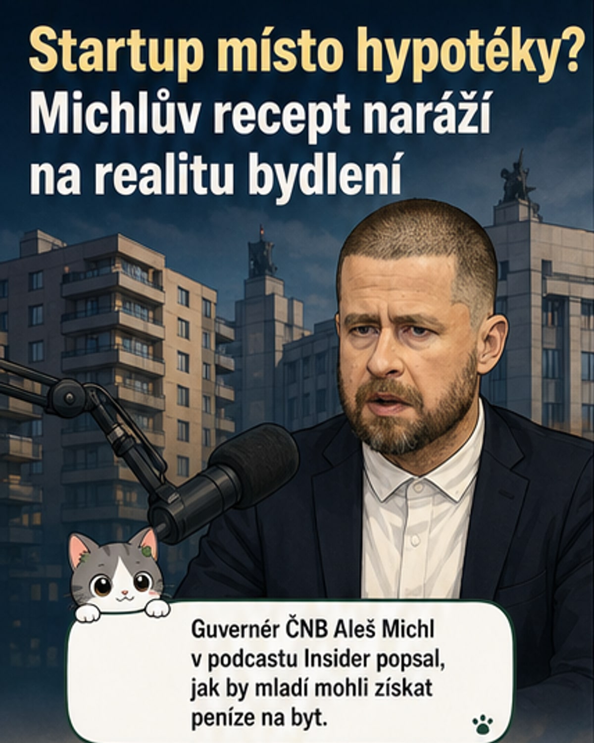 Guvernér ČNB: Založte firmu a prodejte ji