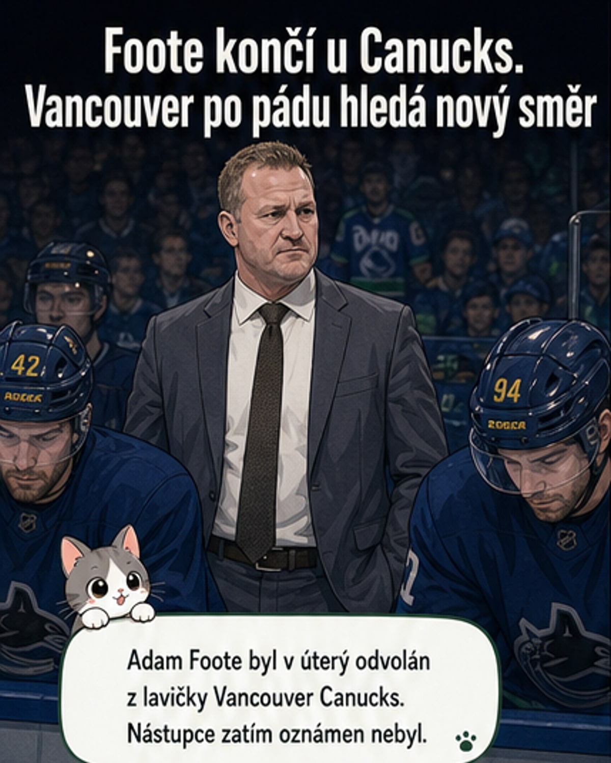 Canucks propustili kouče Foota