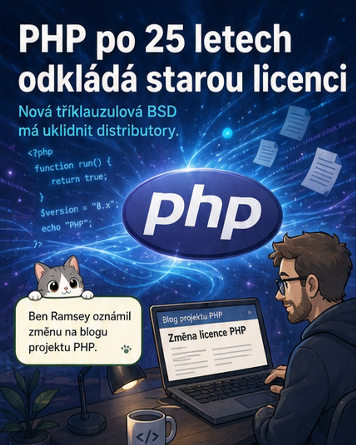 PHP mění licenci po čtvrtstoletí