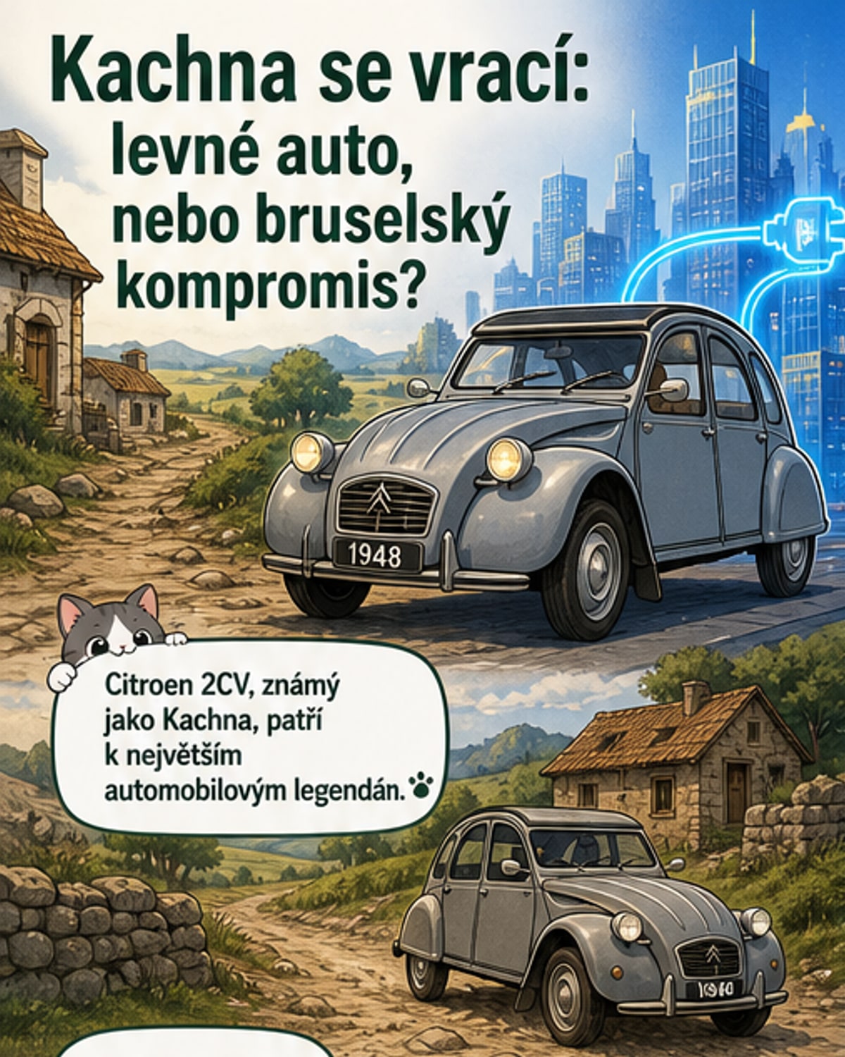 Nová „Kachna“ se vrací jako levné elektroauto