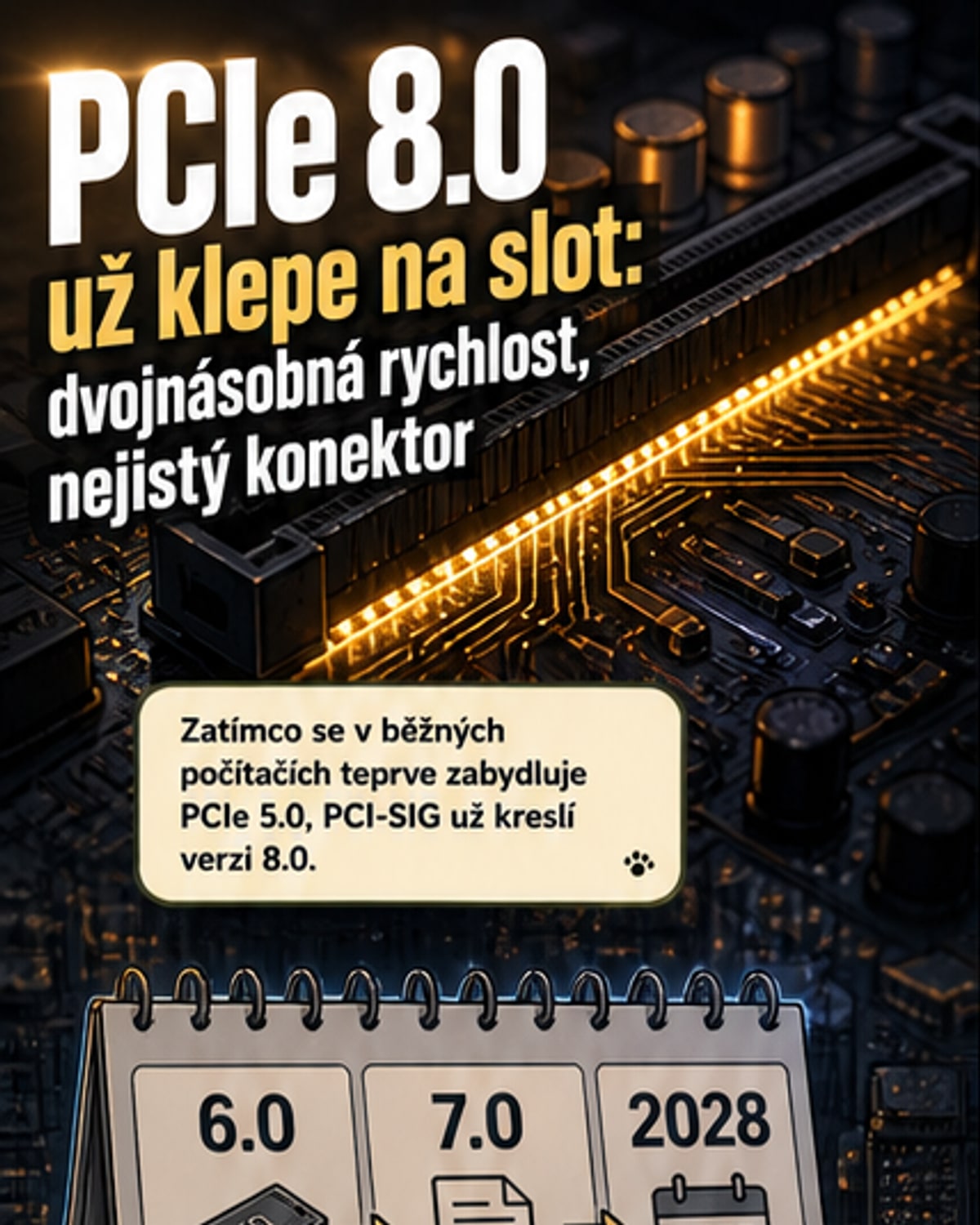 PCIe 8.0 už ve vývoji
