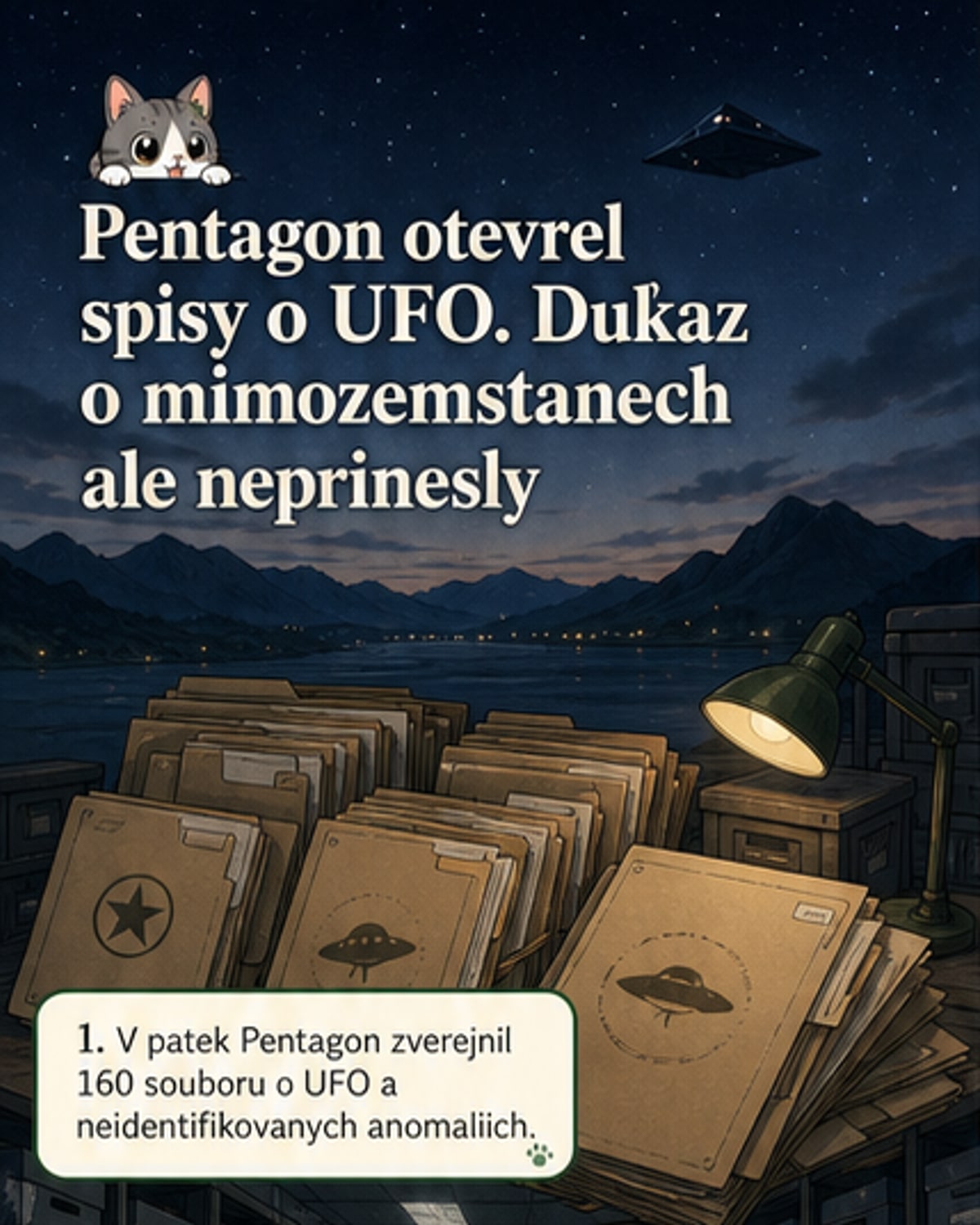 Odtajněné dokumenty o UFO z misí Apollo