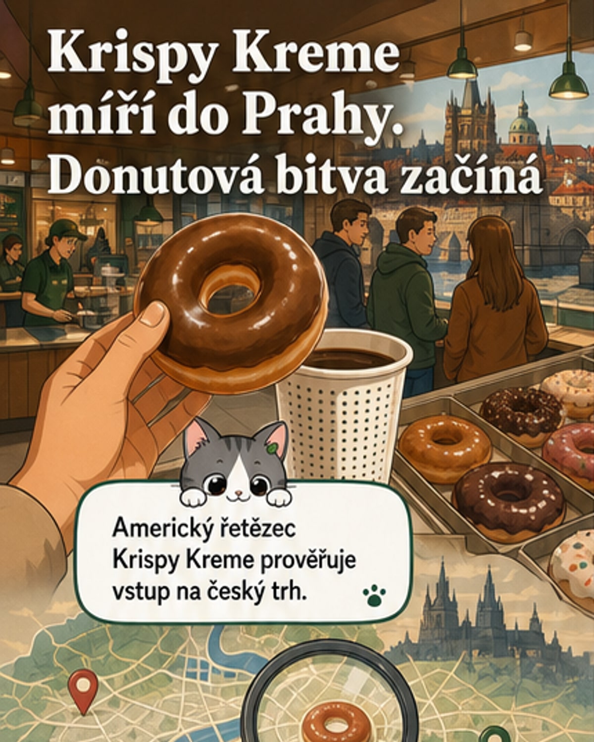Americká značka donutů vstupuje do Česka