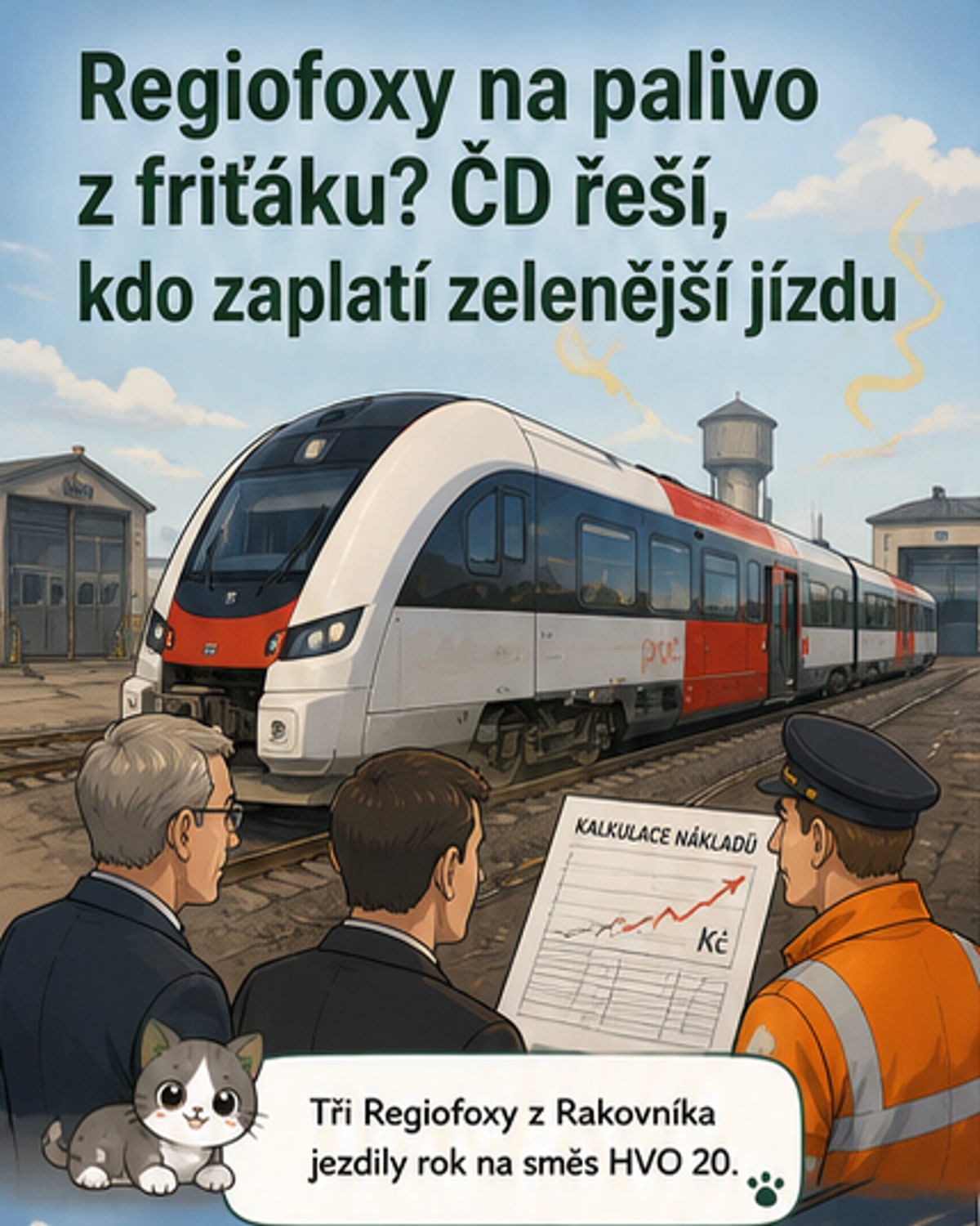 Vlaky voní po friťáku. ČD zvažují přechod na 100 % HVO