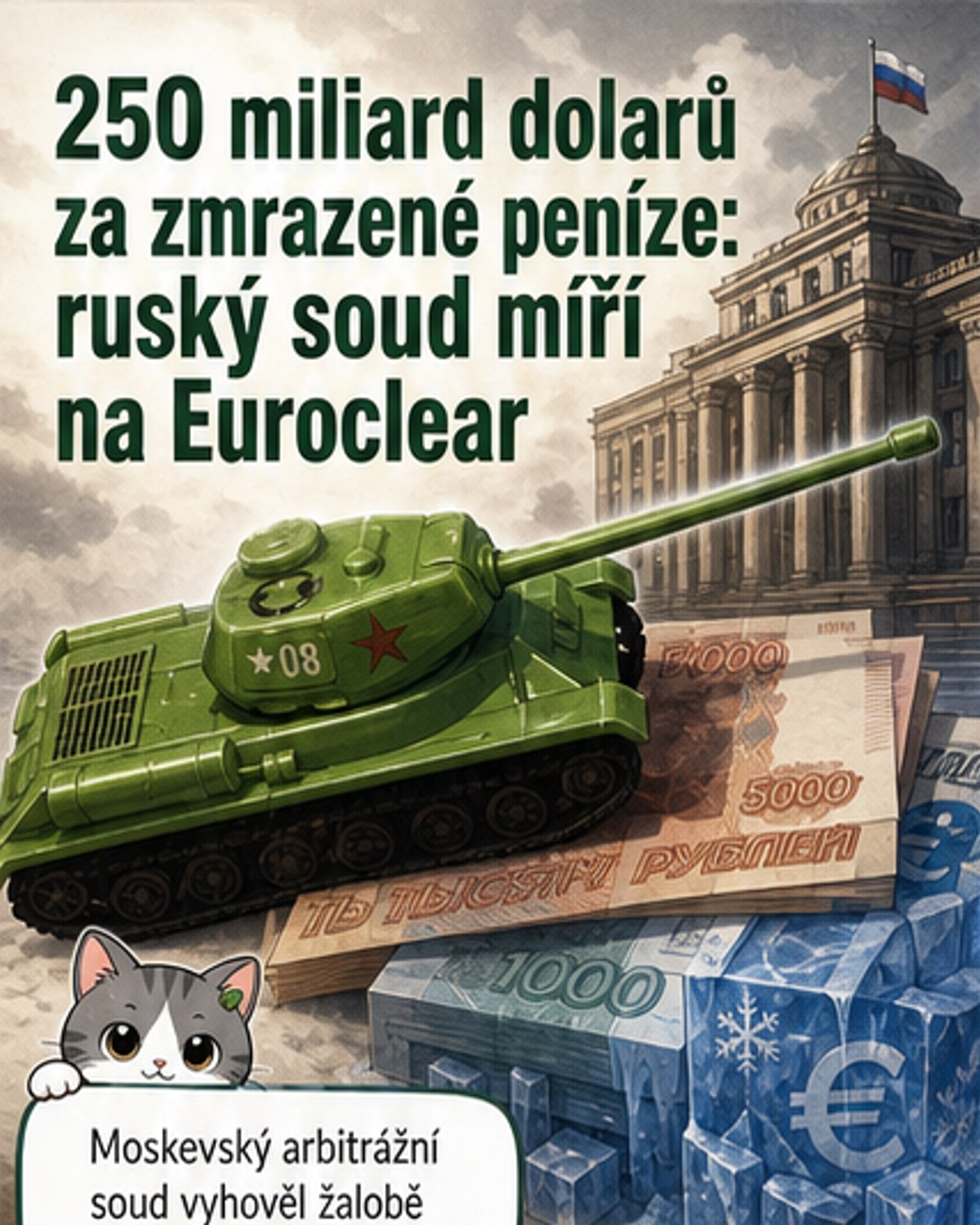 Rusko žádá 250 miliard za zmrazená aktiva