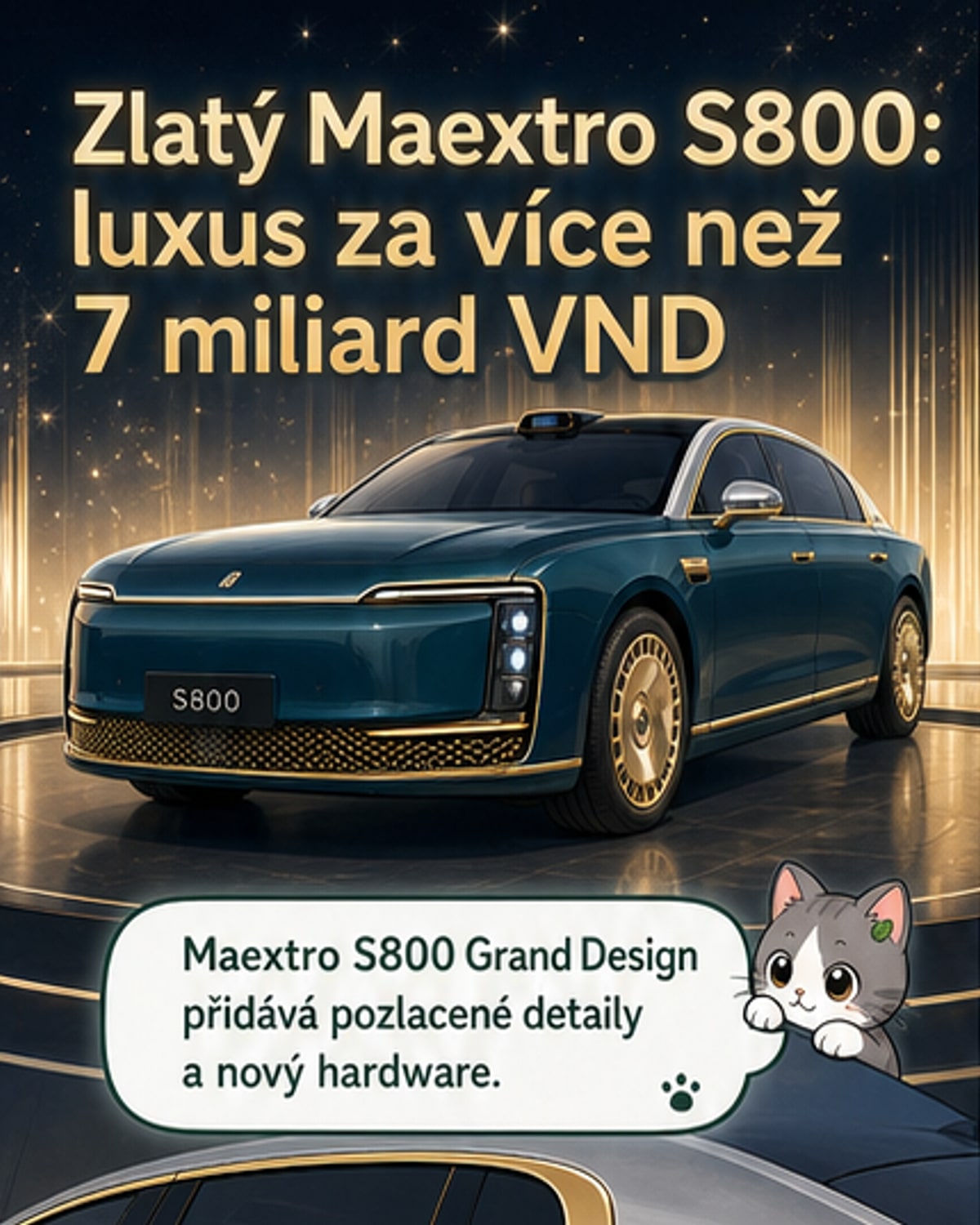 Maextro S800 dostal pozlacenou verzi za 7 miliard VND