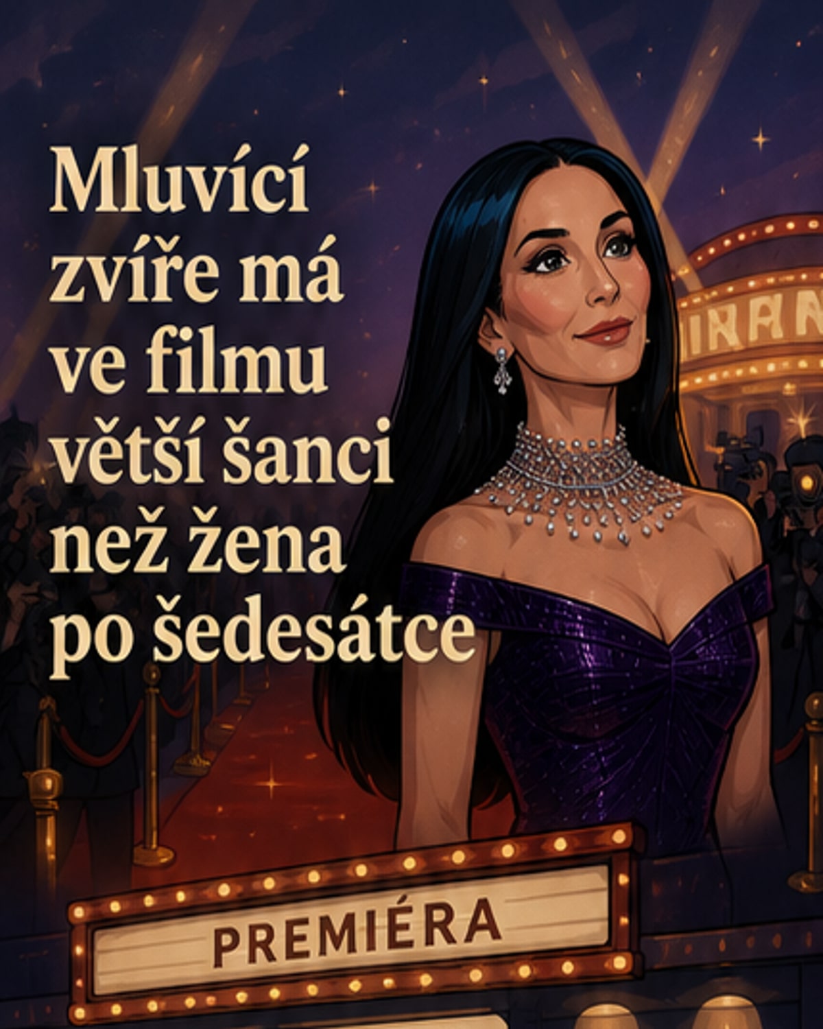 Ve filmech hrají častěji mluvící zvířata než ženy nad 60