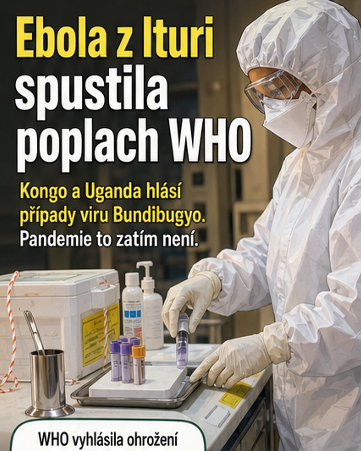 WHO vyhlásila mezinárodní ohrožení zdraví kvůli ebole