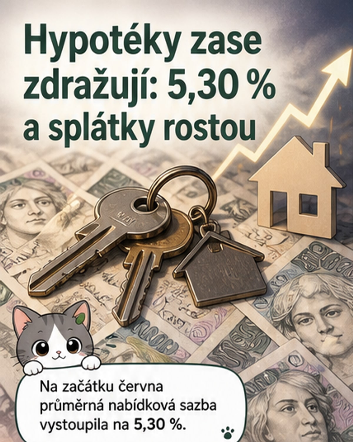 Hypoteční sazby opět stouply
