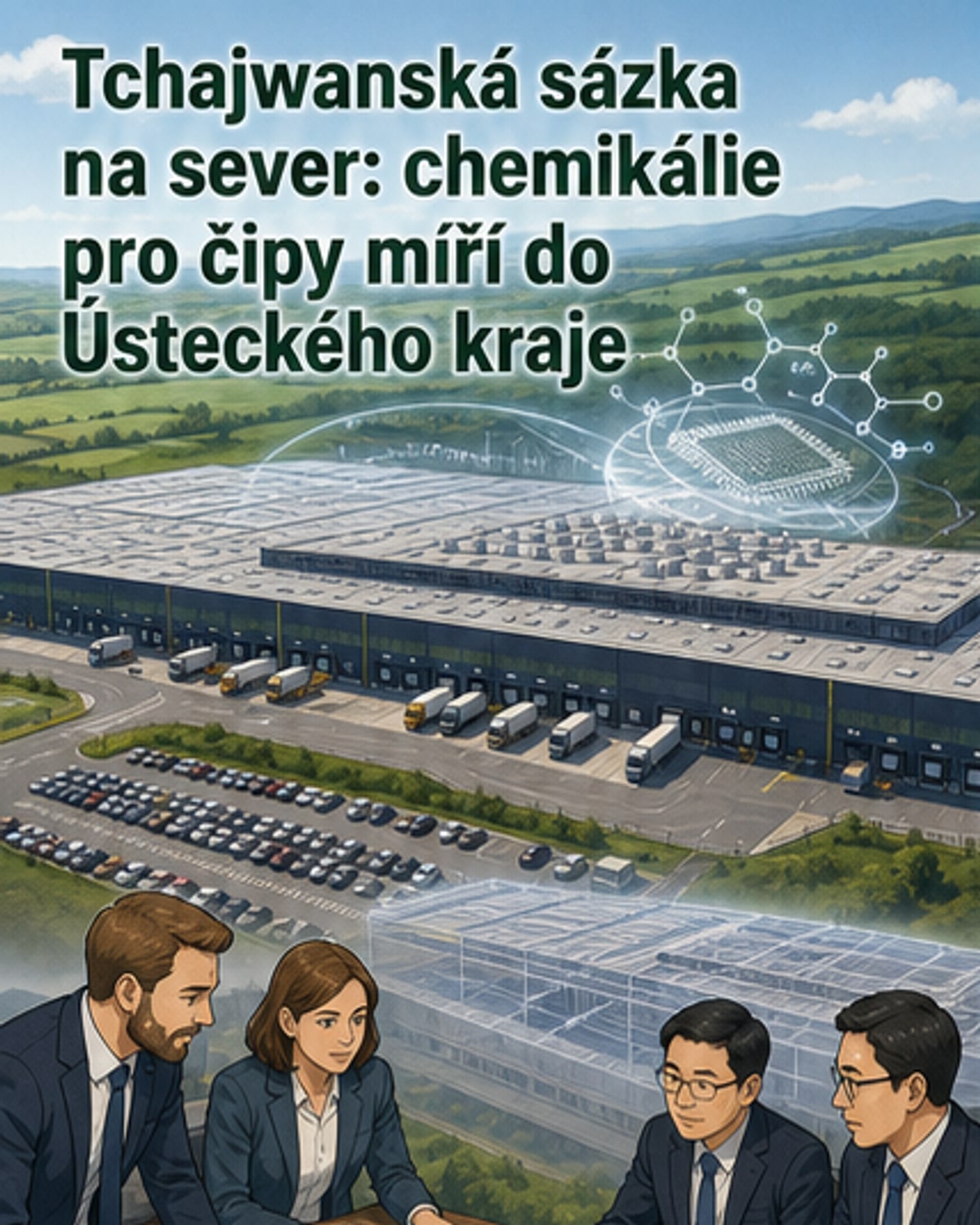 Tchajwanská firma staví logistické centrum v Ústí