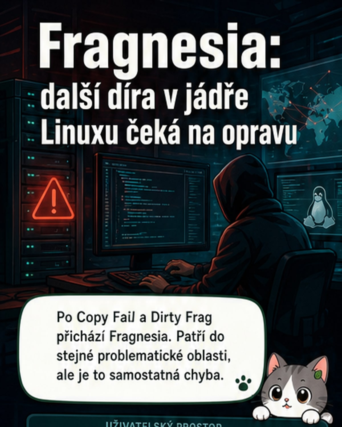 Fragnesia ohrožuje stabilitu Linuxu