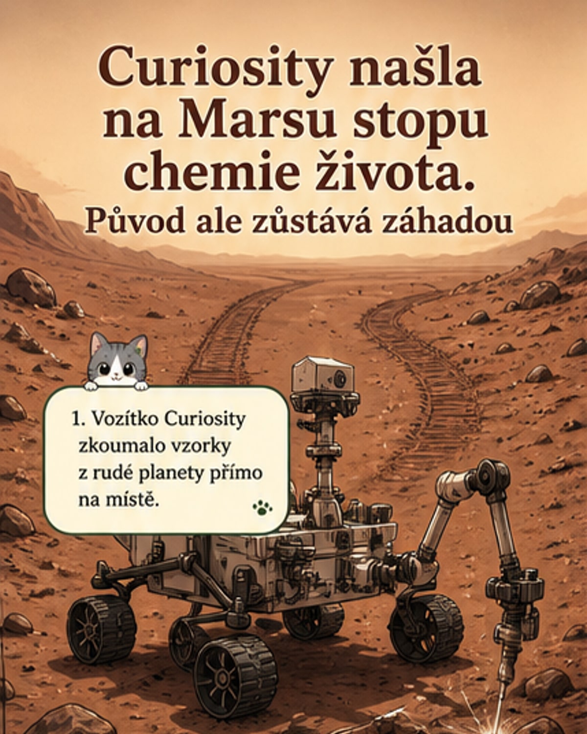 Na Marsu objeveny stavební kameny života