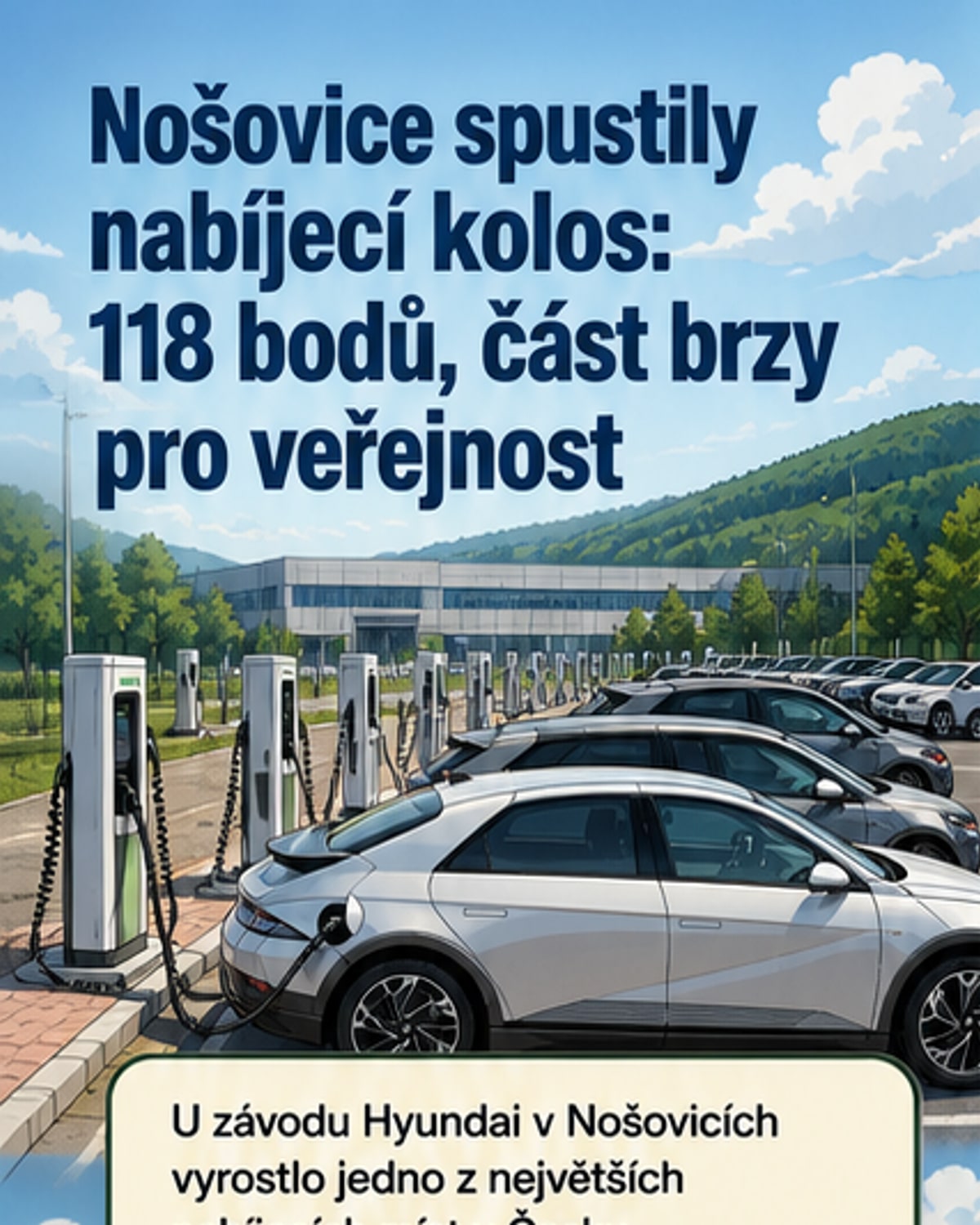 Hyundai otevřel jedno z největších nabíjecích míst v Česku