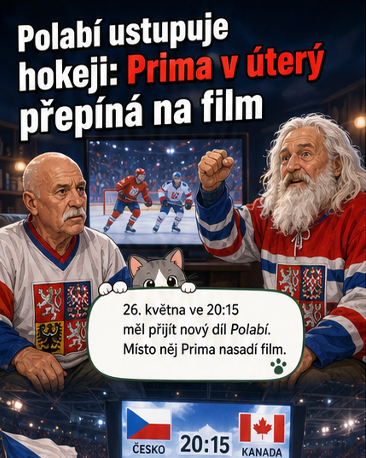 Seriál Polabí přerušen kvůli hokeji