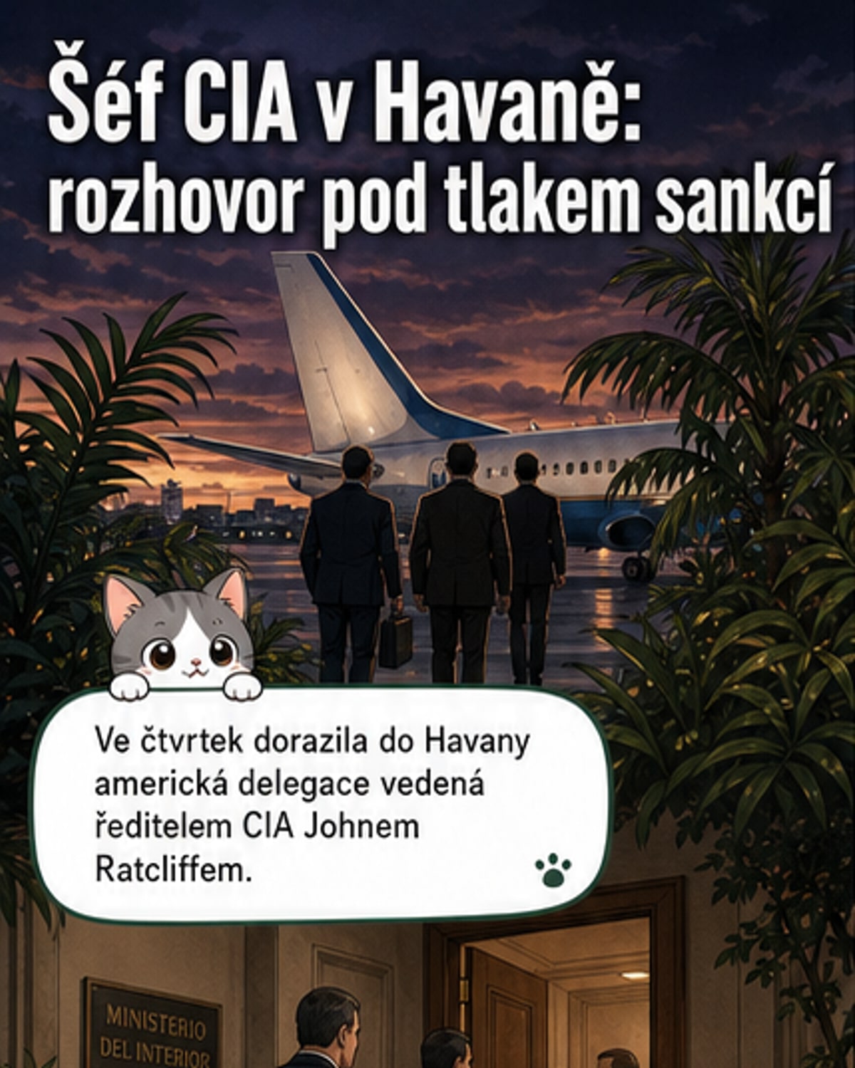 Šéf CIA jednal v Havaně s kubánskými zpravodajci