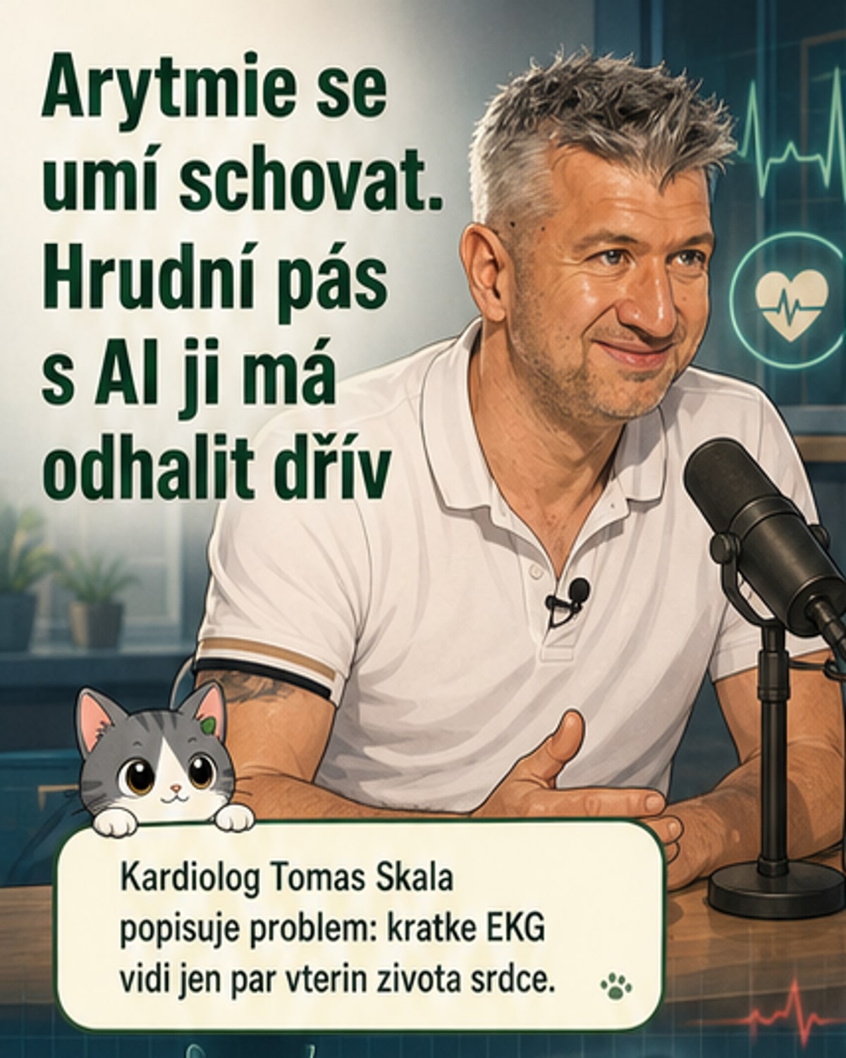 Umělá inteligence odhalí skryté arytmie