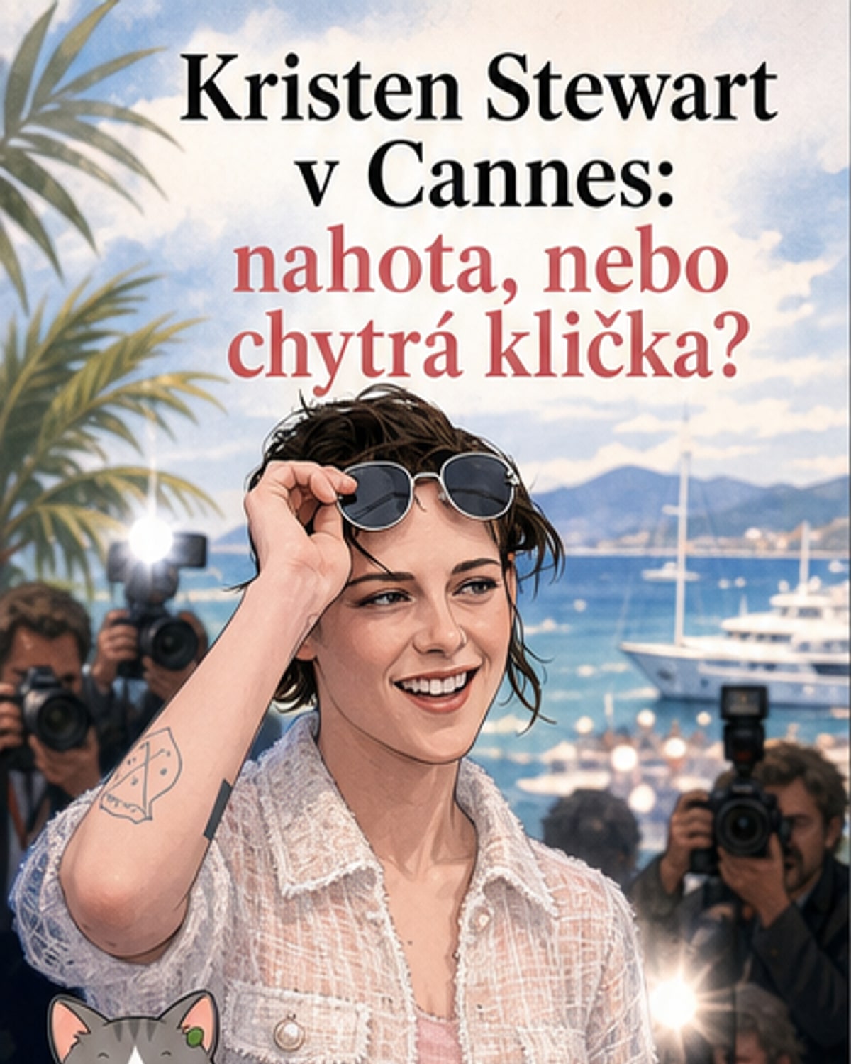 Kristen Stewart v Cannes v průsvitném Chanelu