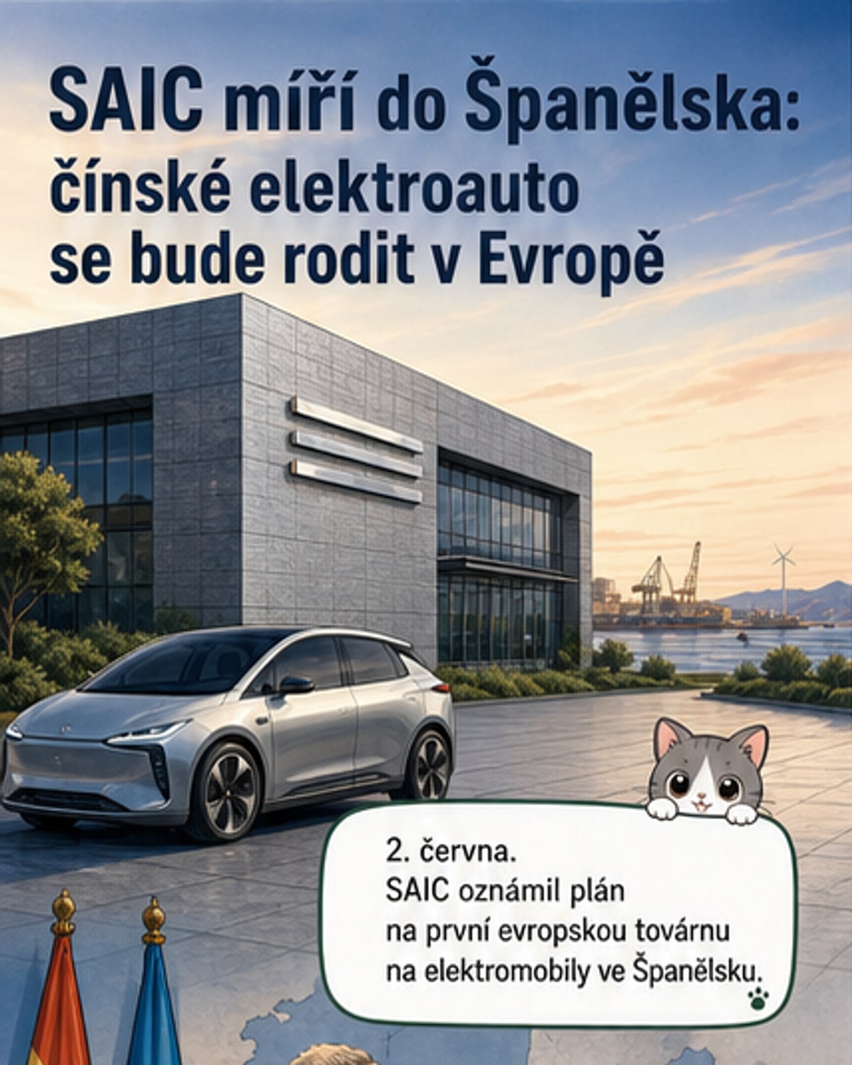 Čínská SAIC staví továrnu v Evropě