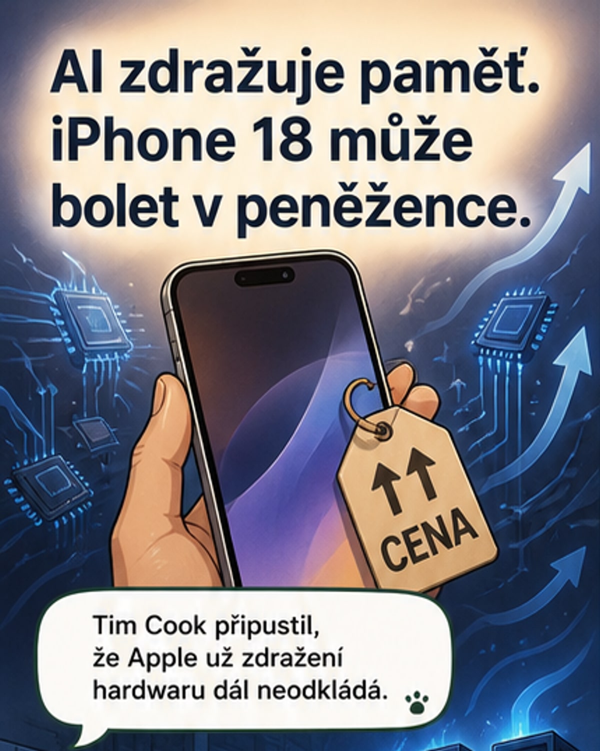 Apple připouští zdražení iPhonů