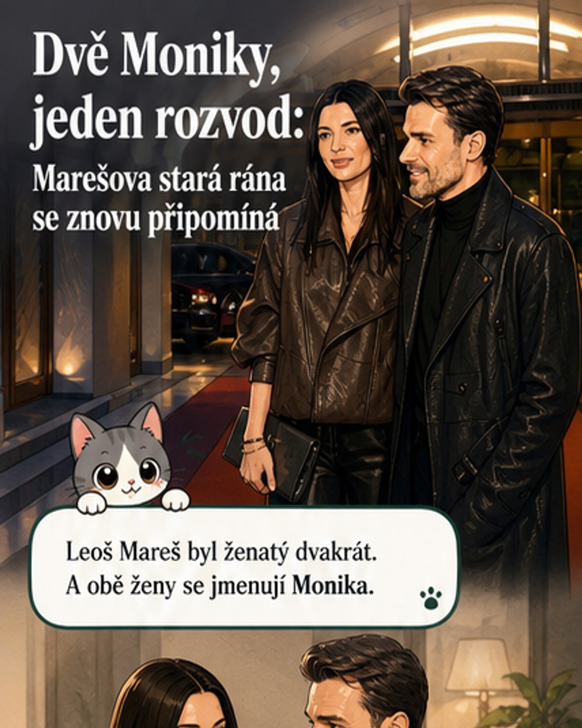 Leoš Mareš a dvě Moniky