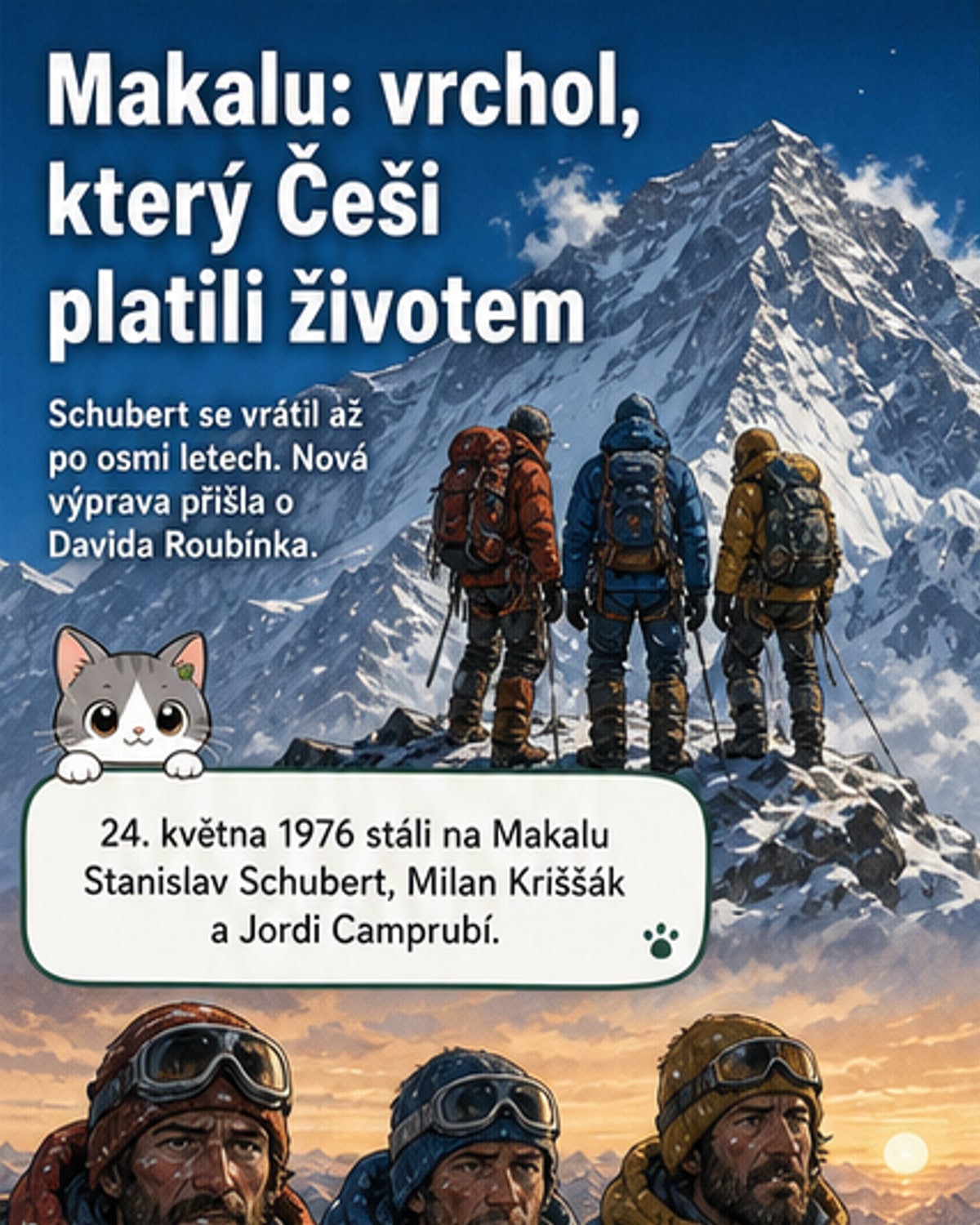 Čech na Makalu: pocta i tragédie