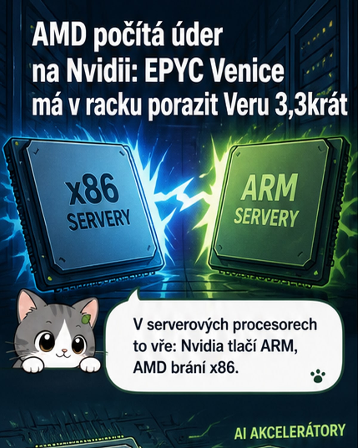 AMD tvrdí, že EPYC na Zen 6 bude 3,3× výkonnější než Nvidia Vera