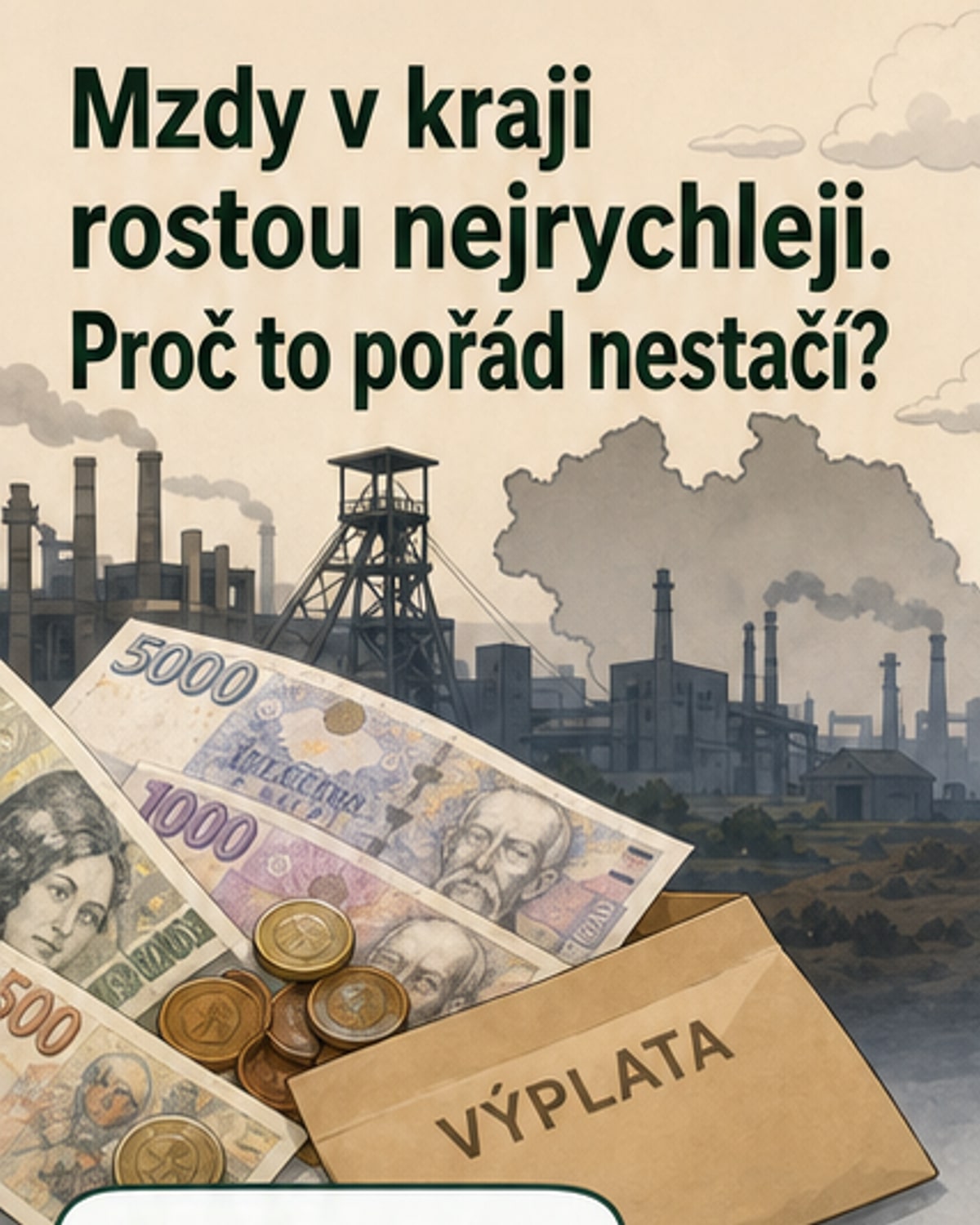 Mzdy v Moravskoslezském kraji rostou nejrychleji