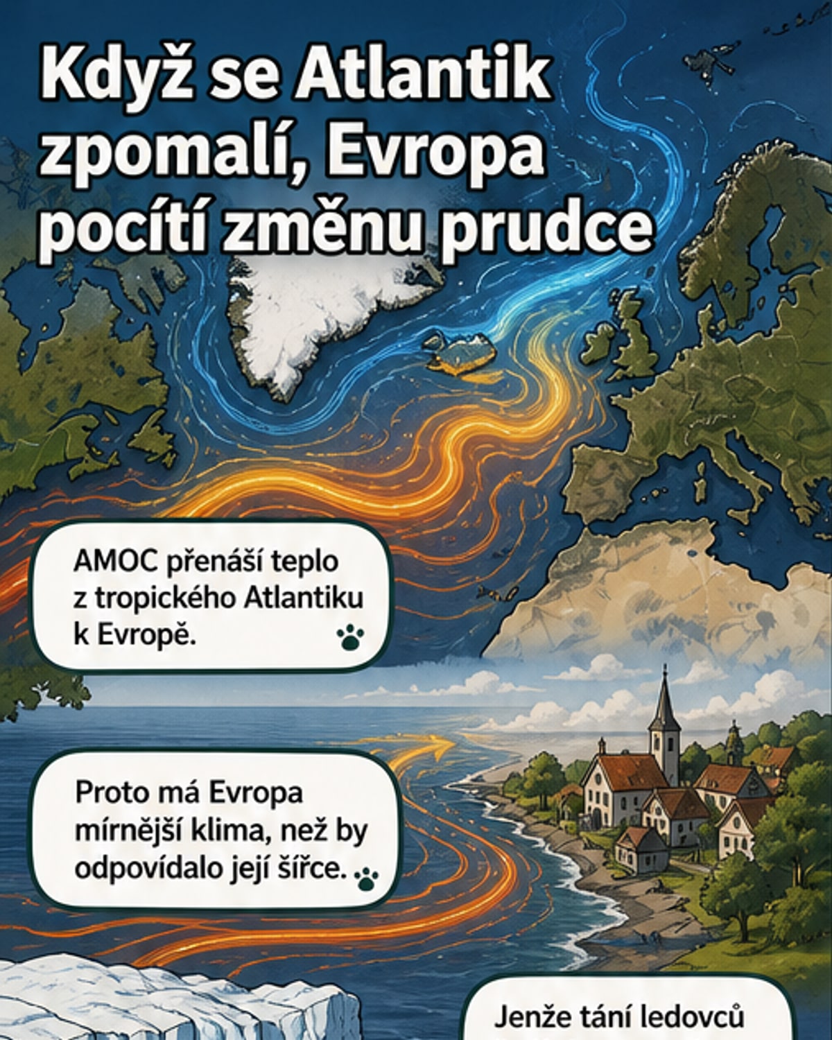 Kolaps proudů změní klima Evropy