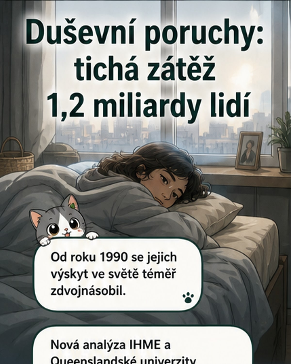 Duševní poruchy postihují 1,2 miliardy