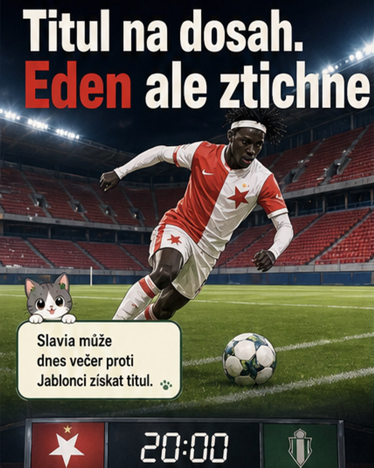 Slavia může titul získat dnes