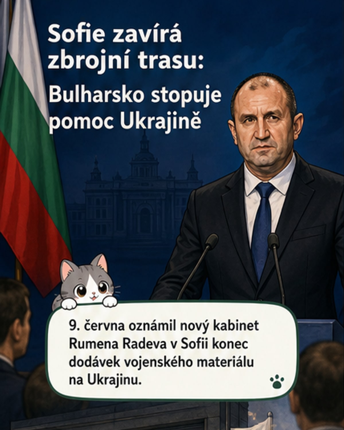 Bulharsko zastavuje dodávky zbraní na Ukrajinu
