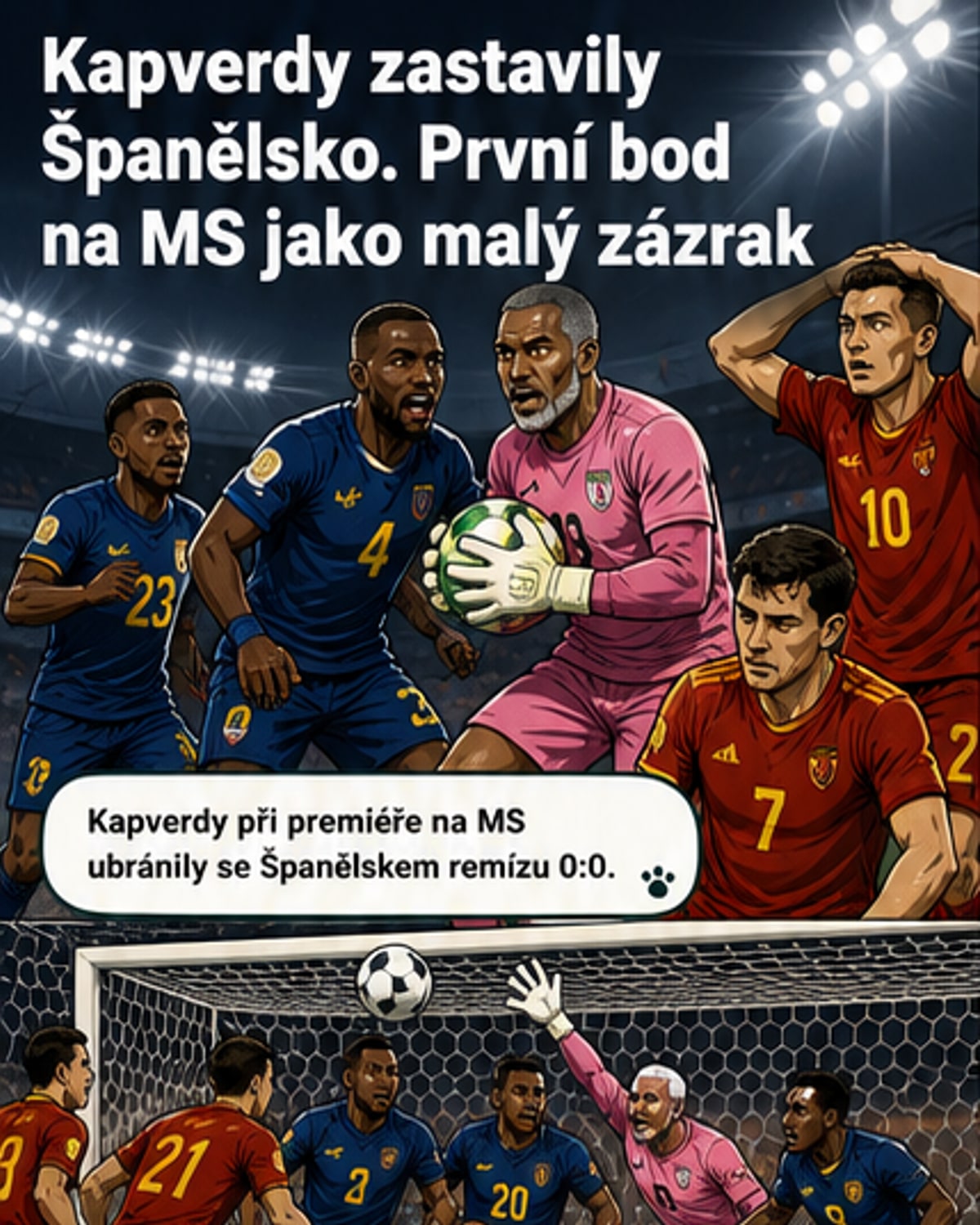 Kapverdy zaskočily Španělsko