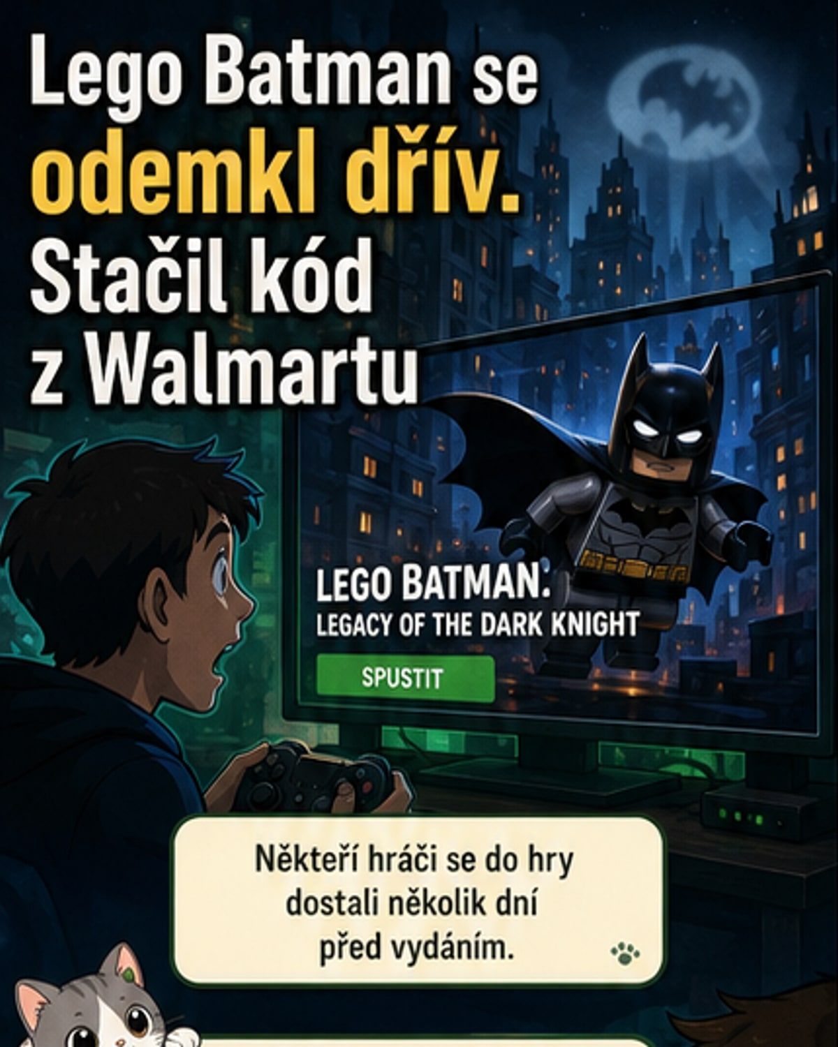 Lego Batman unikl dřív než měl