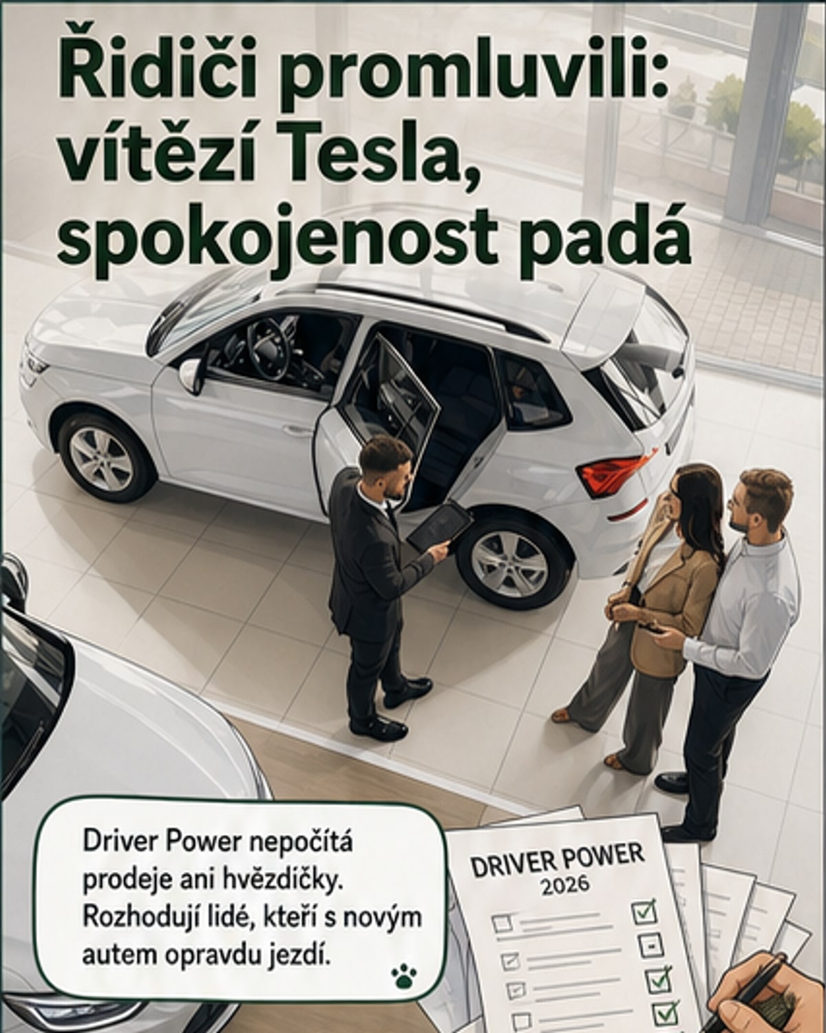 Nejlepší nové auto je Tesla Model 3